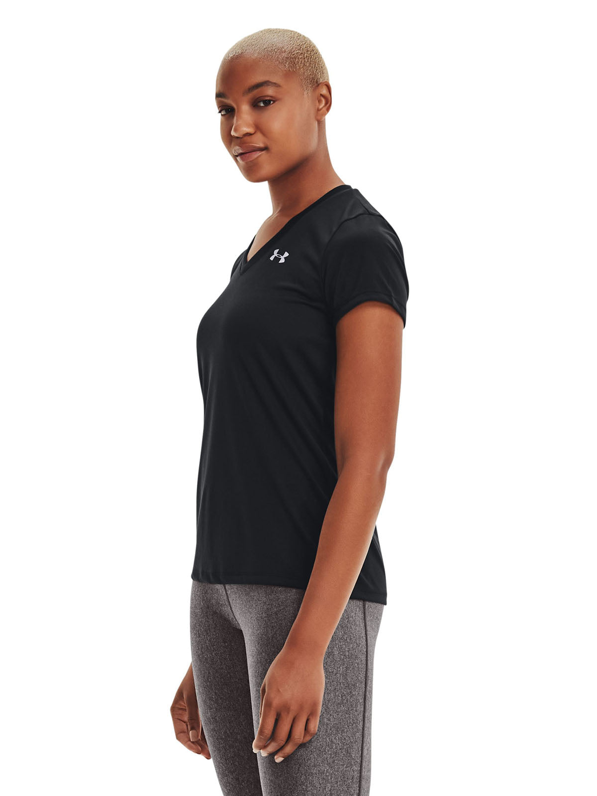 Camiseta Fútbol Mujer Color Negro-3