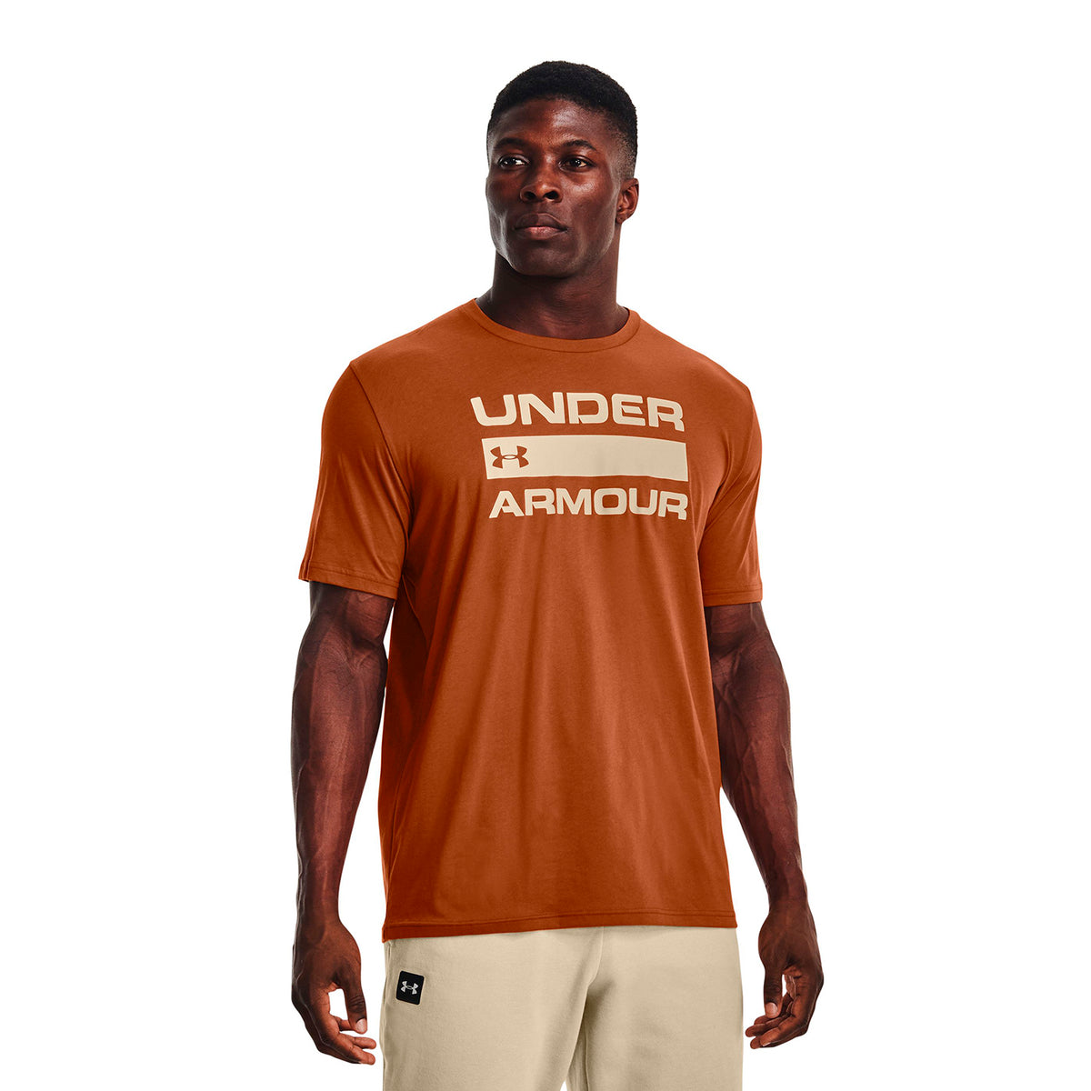 Camiseta Training Hombre Color Naranja-3