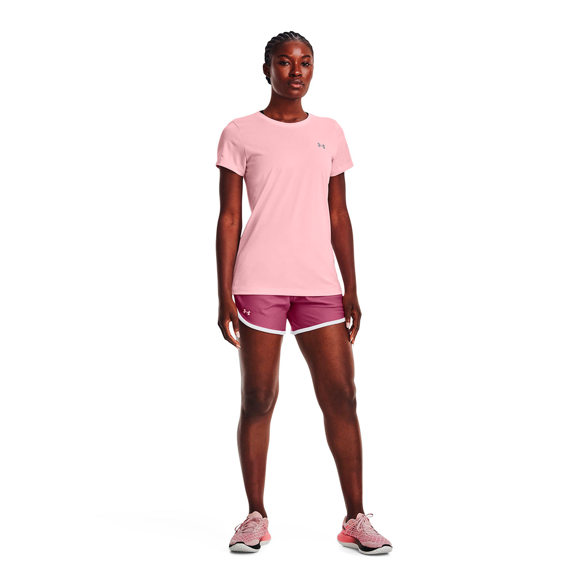 Short Fútbol Mujer Color Rosado-3