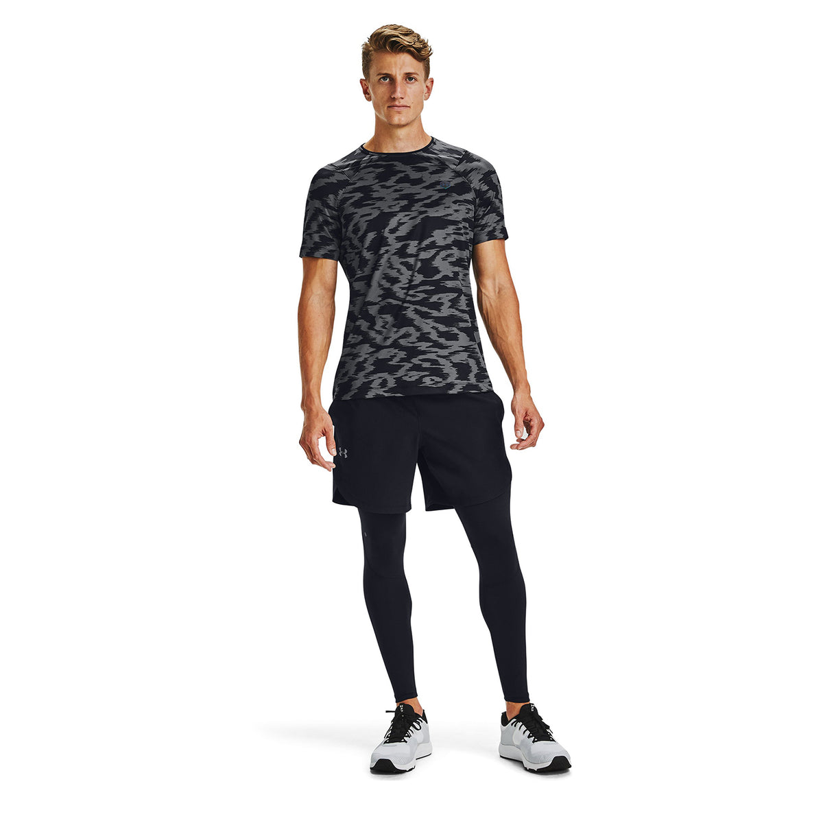 Leggings Fútbol Hombre Color Negro-5