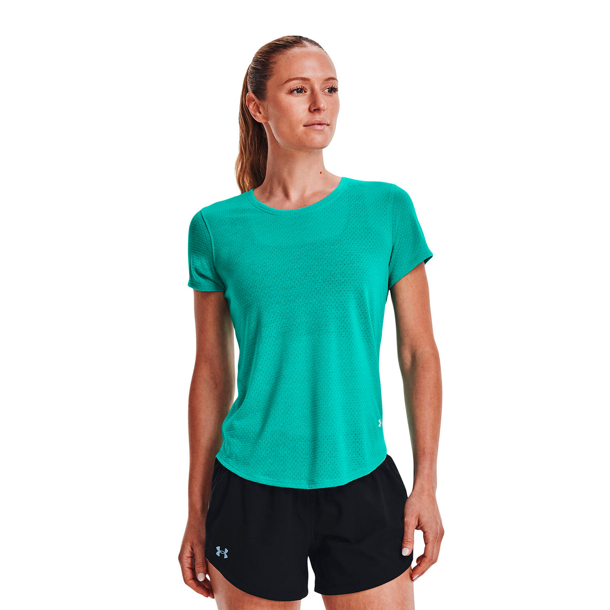 Camiseta Running Mujer Color Verde-3