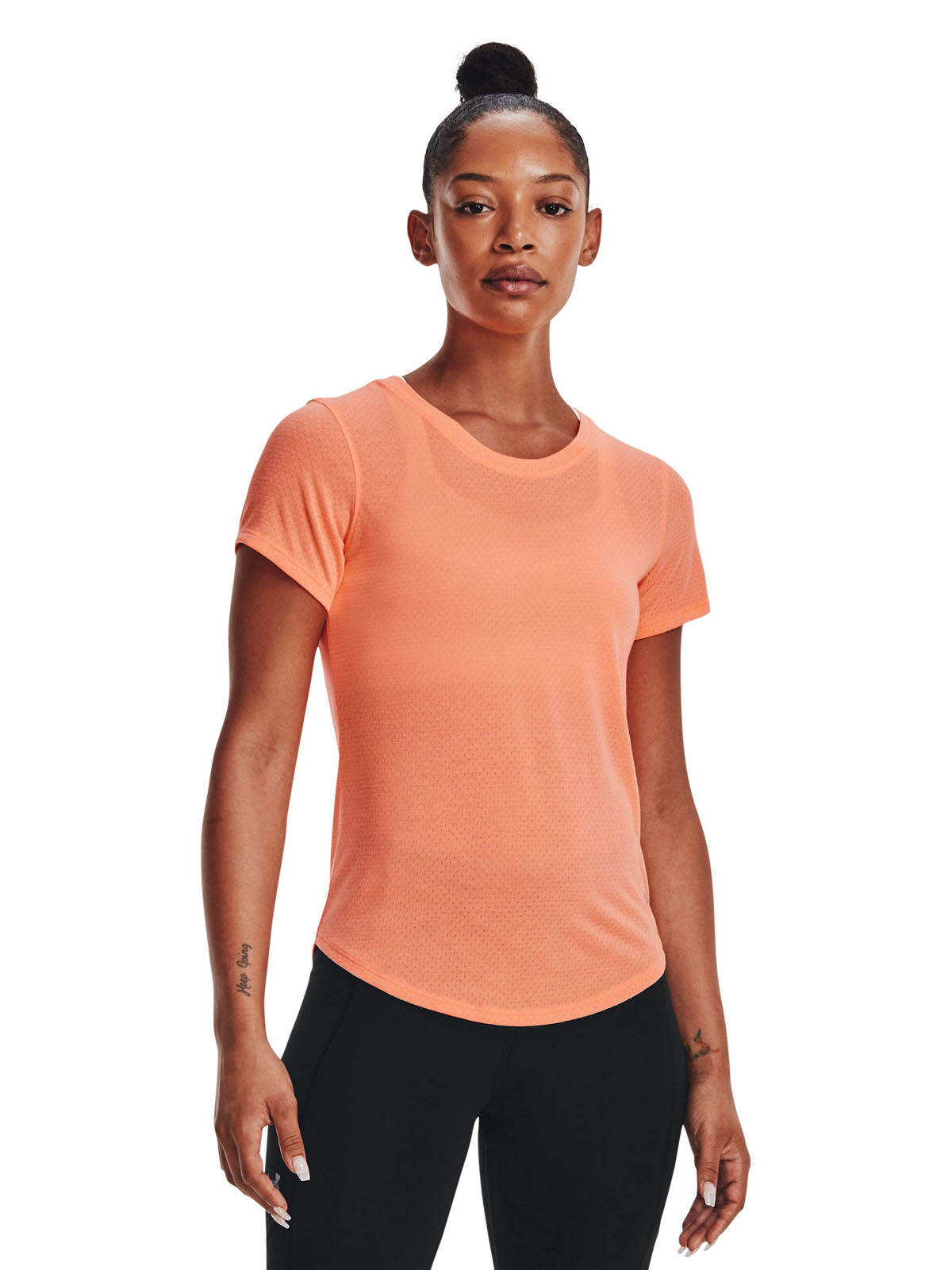 Camiseta Fútbol Mujer Color Naranja-3