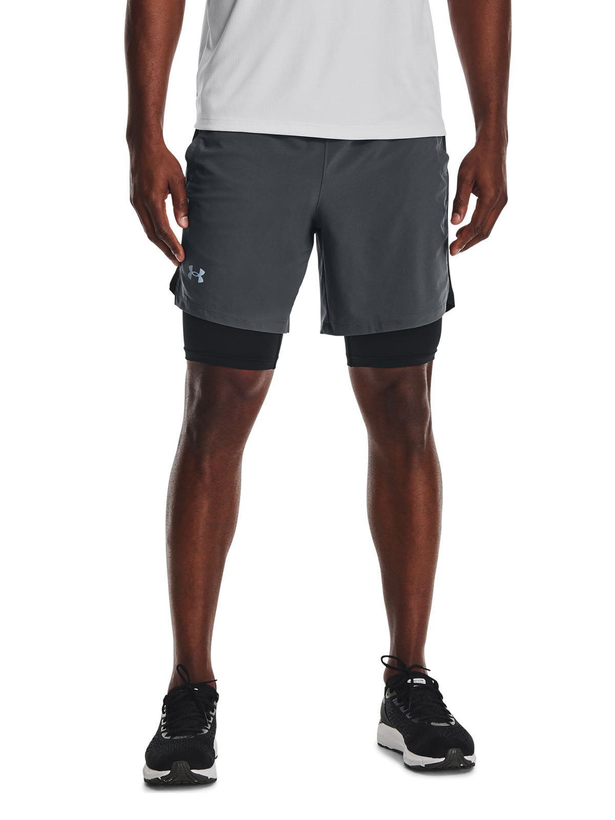 Short Running Hombre Color Gris-3