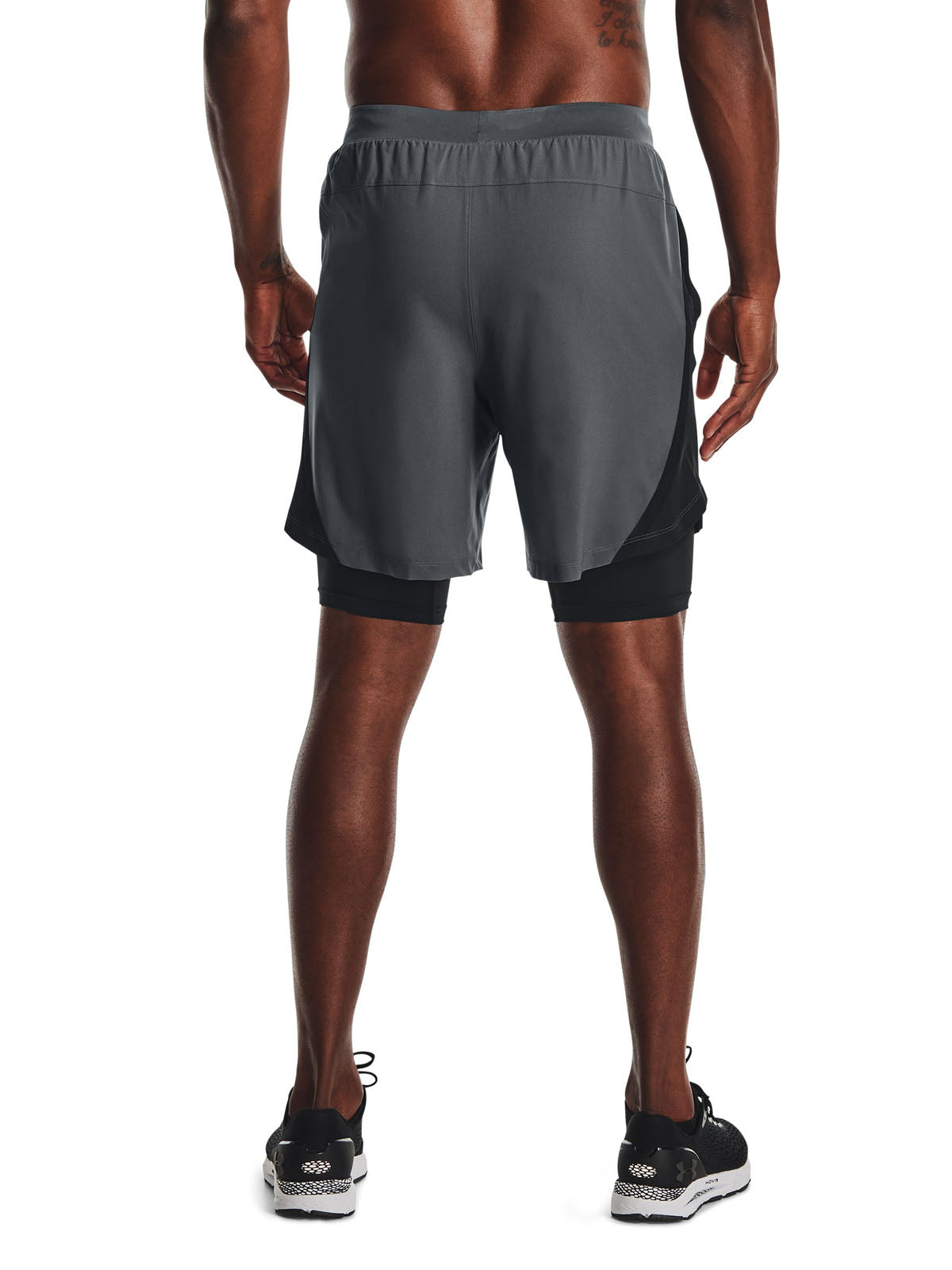 Short Running Hombre Color Gris-4
