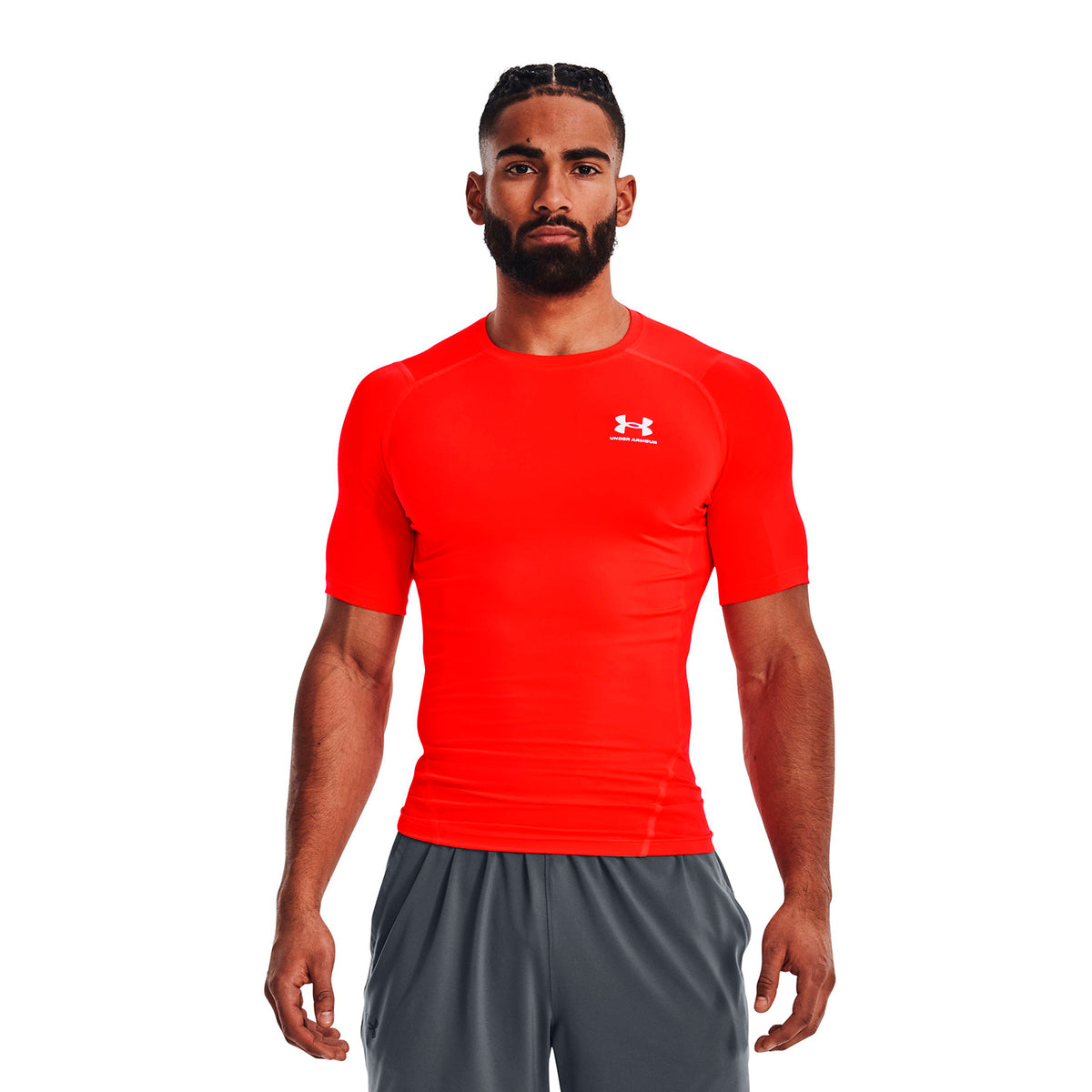 Camiseta de Compresión Fútbol Hombre Color Rojo-3