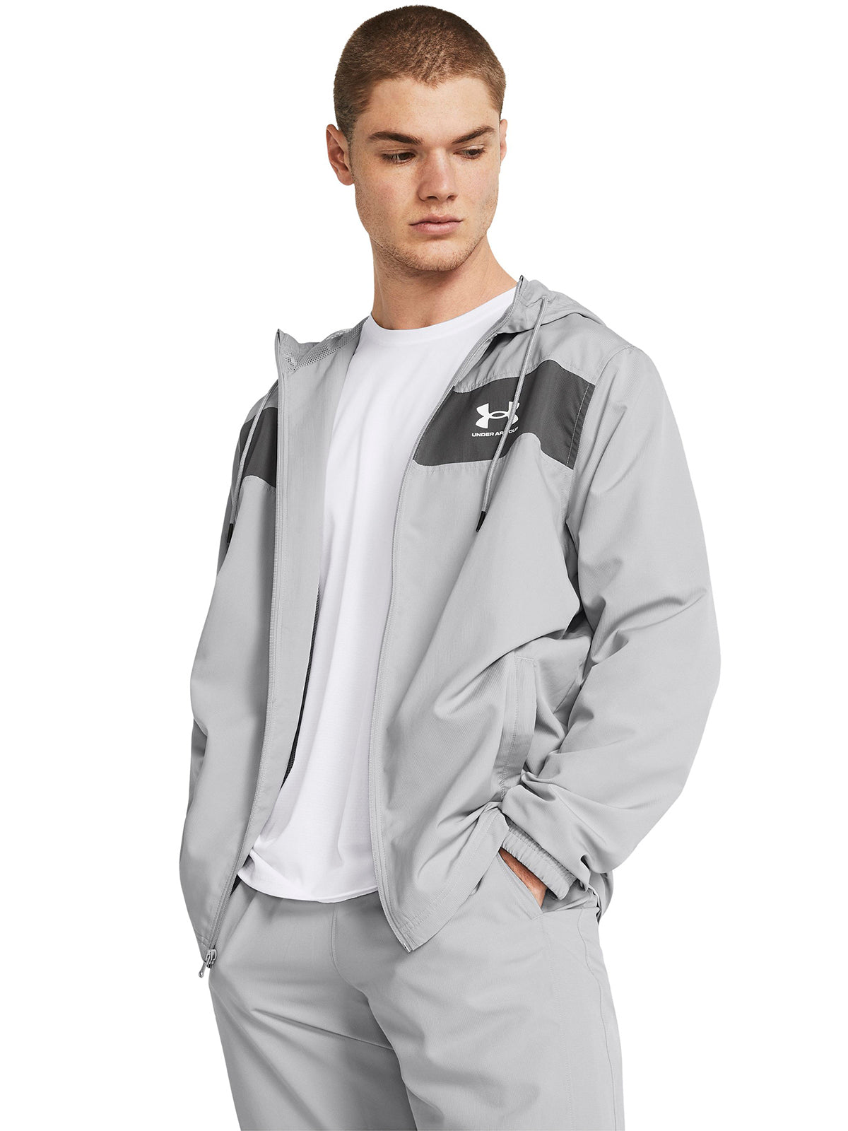 Chaqueta Training Hombre Color Gris-3