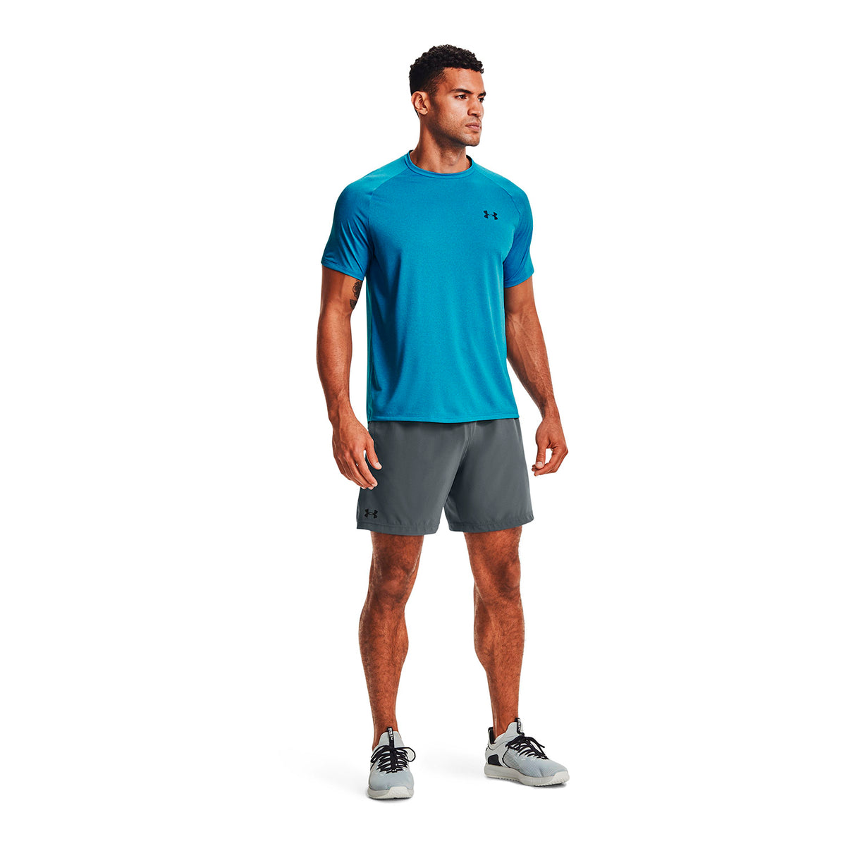 Short Training Hombre Color Gris-5