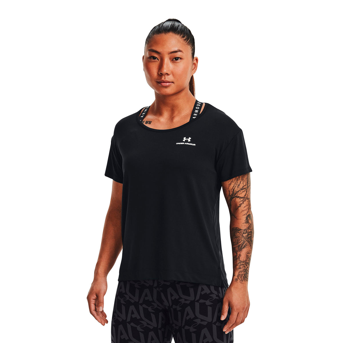 Camiseta Fútbol Mujer Color Negro-3