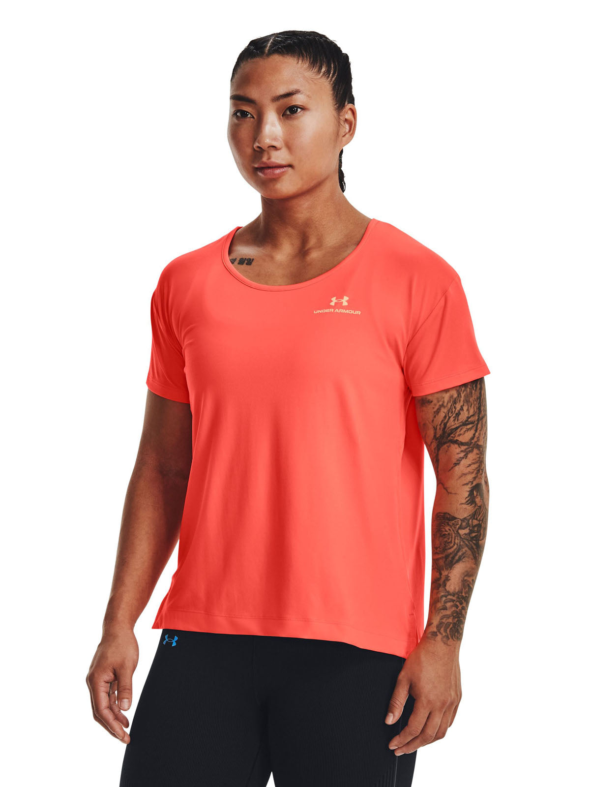 Camiseta Training Mujer Color Naranja-3