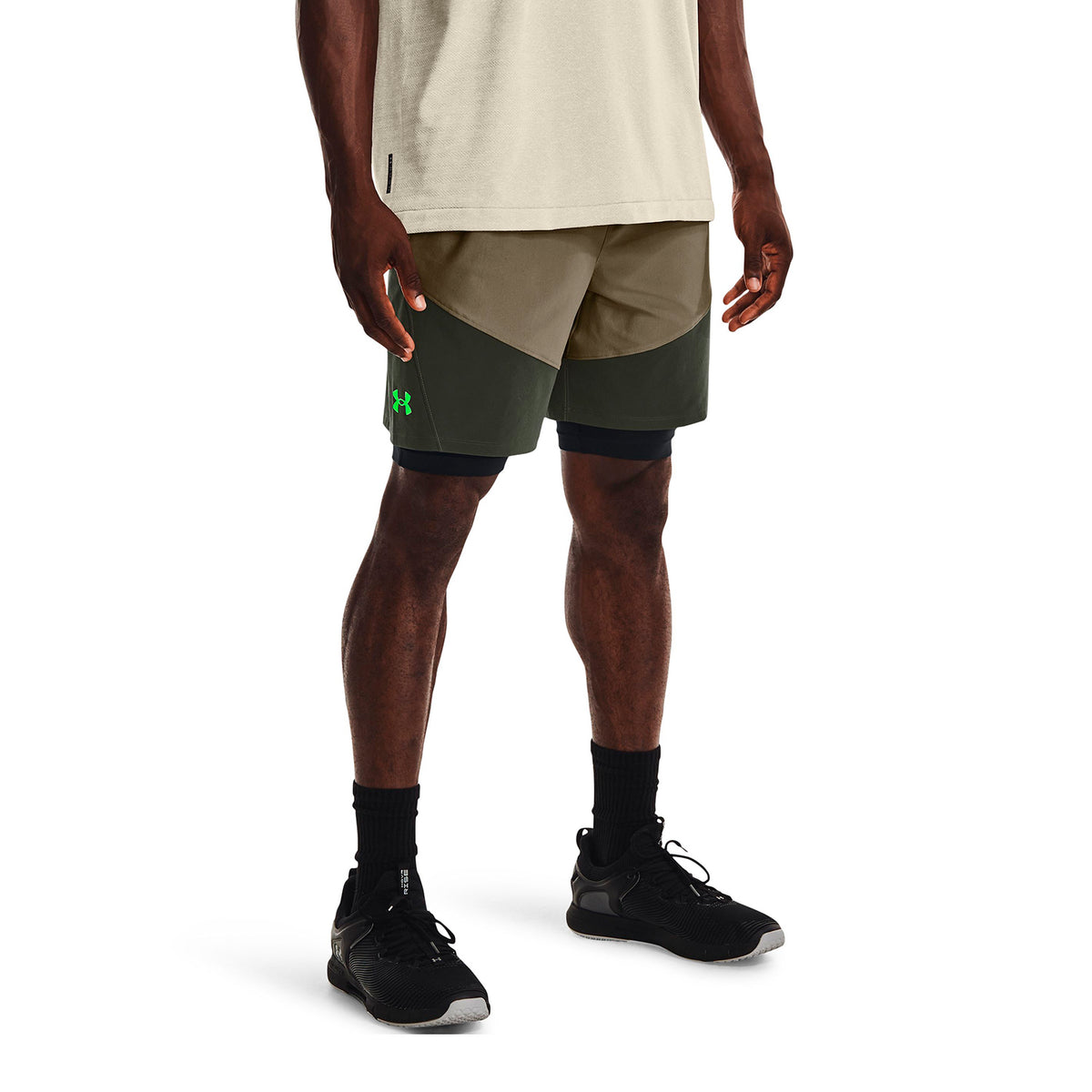 Short Training Hombre Color Verde-3