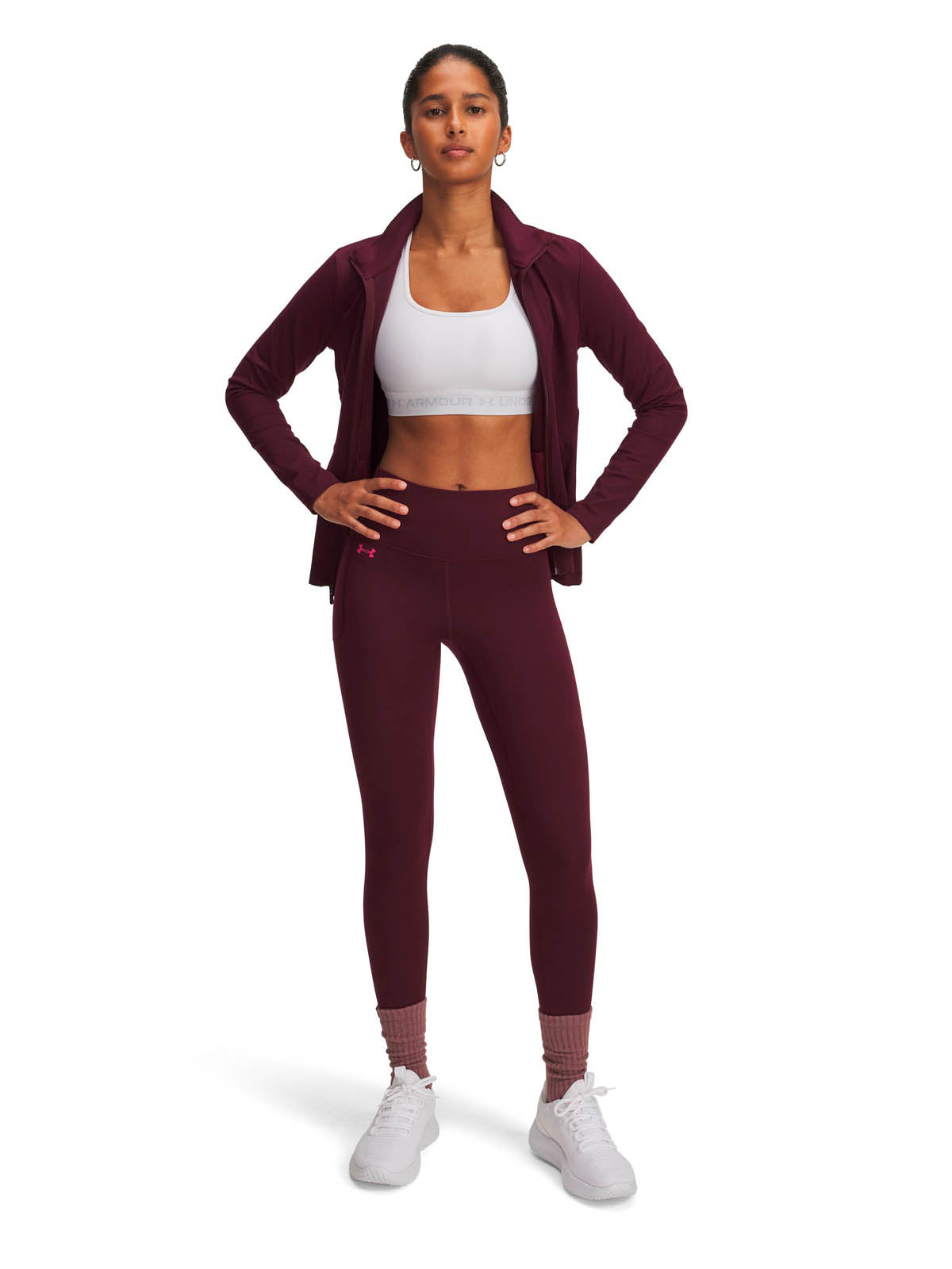 Leggings Training Mujer Color Rojo-3