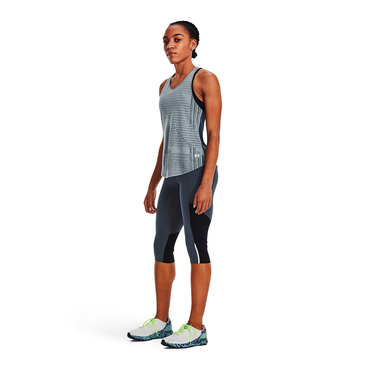 Leggings Running Mujer Color Gris-3