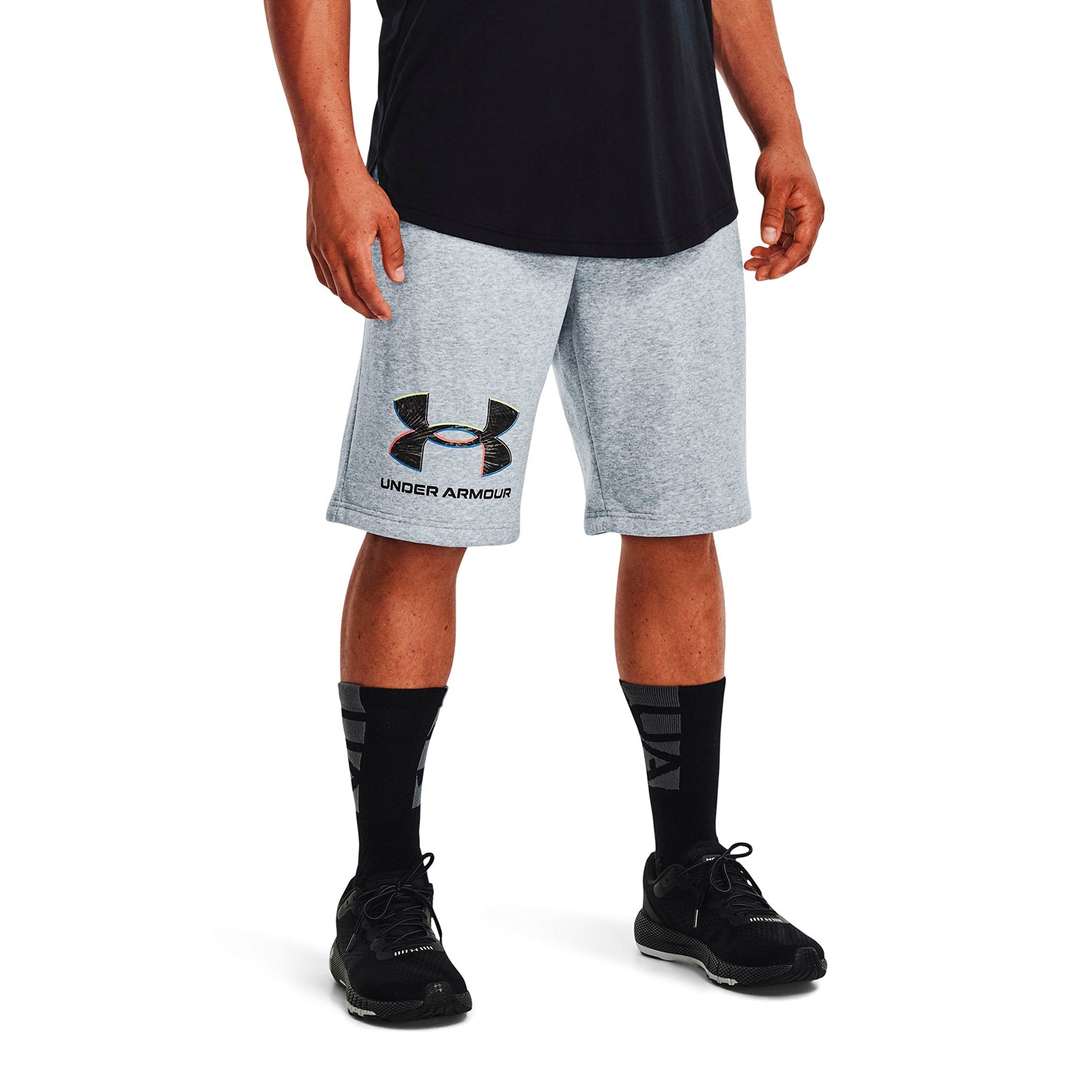 Short Training Hombre Color Gris-3