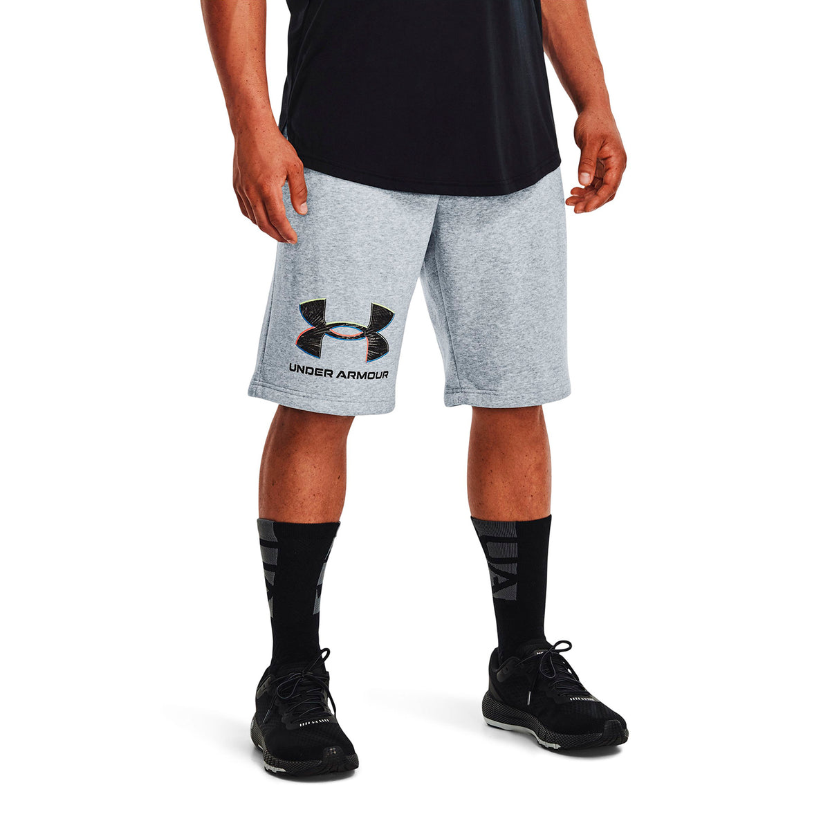 Short Training Hombre Color Gris-3