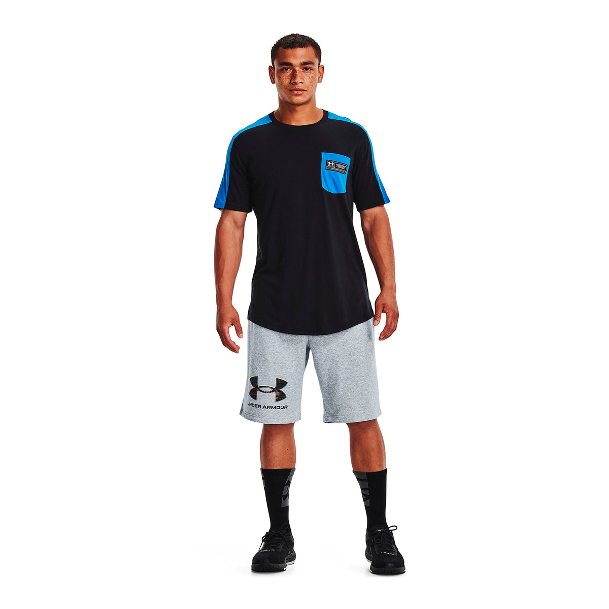 Short Training Hombre Color Gris-5