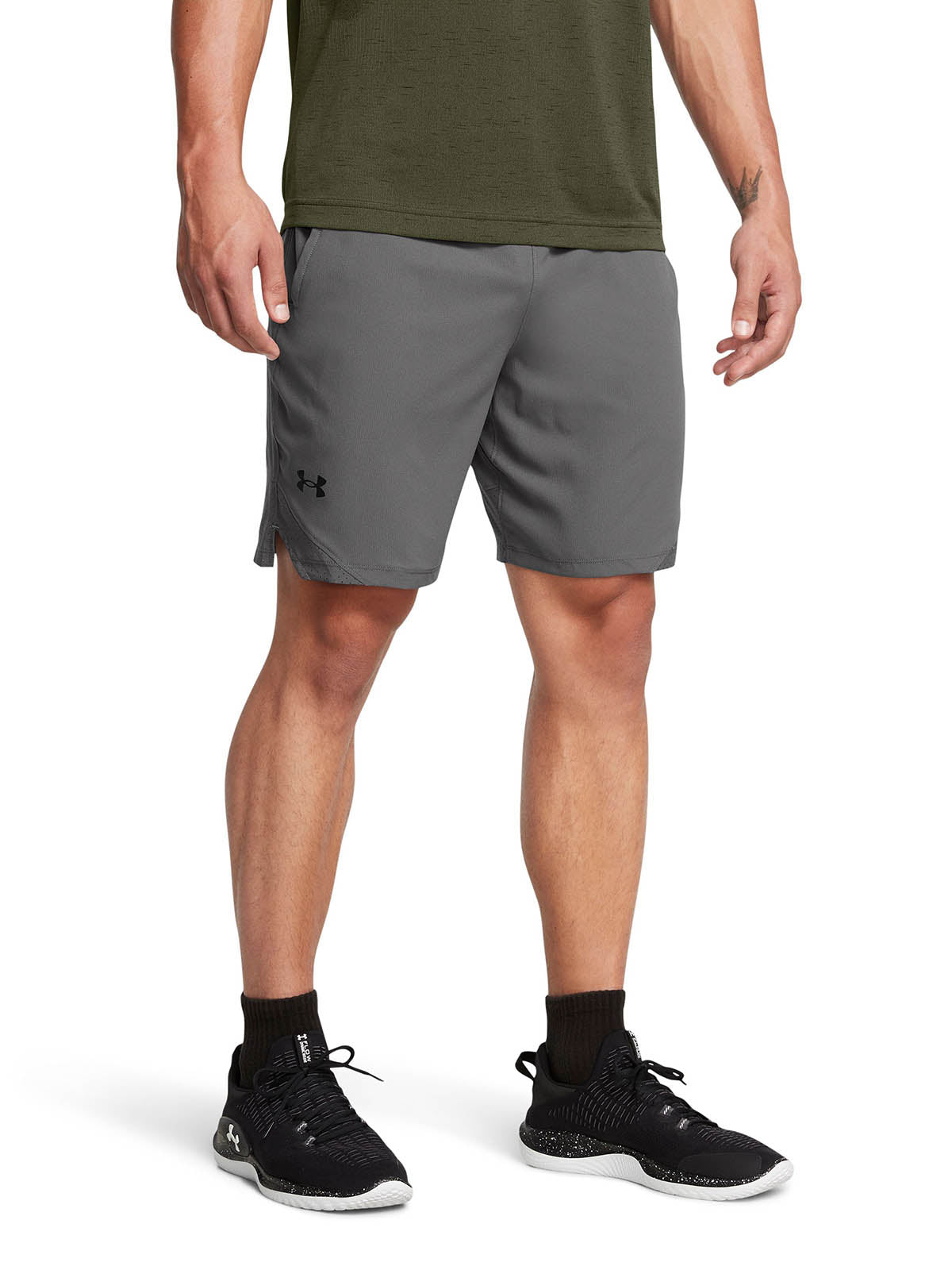 Short Training Hombre Color Gris-3