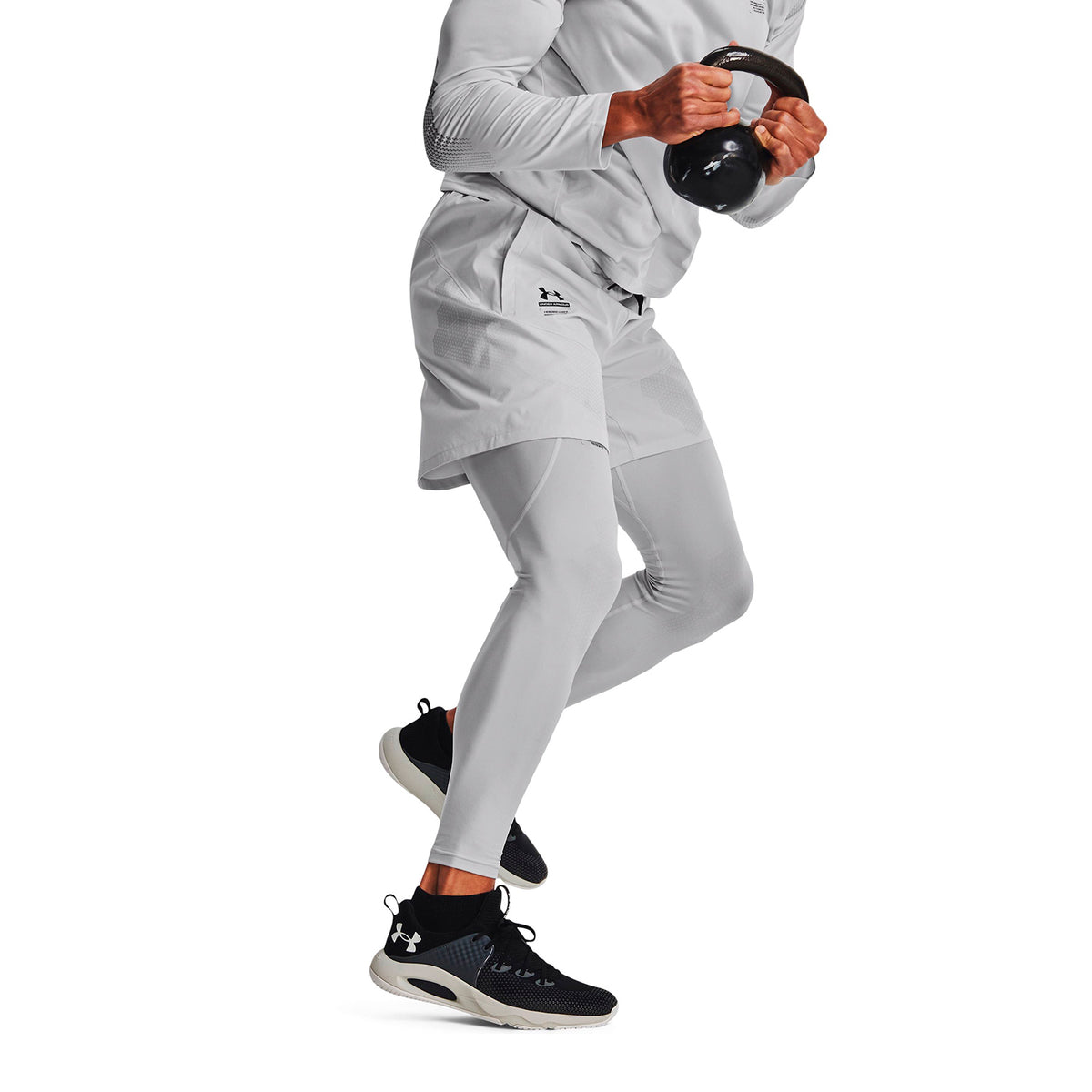 Short Training Hombre Color Gris-3