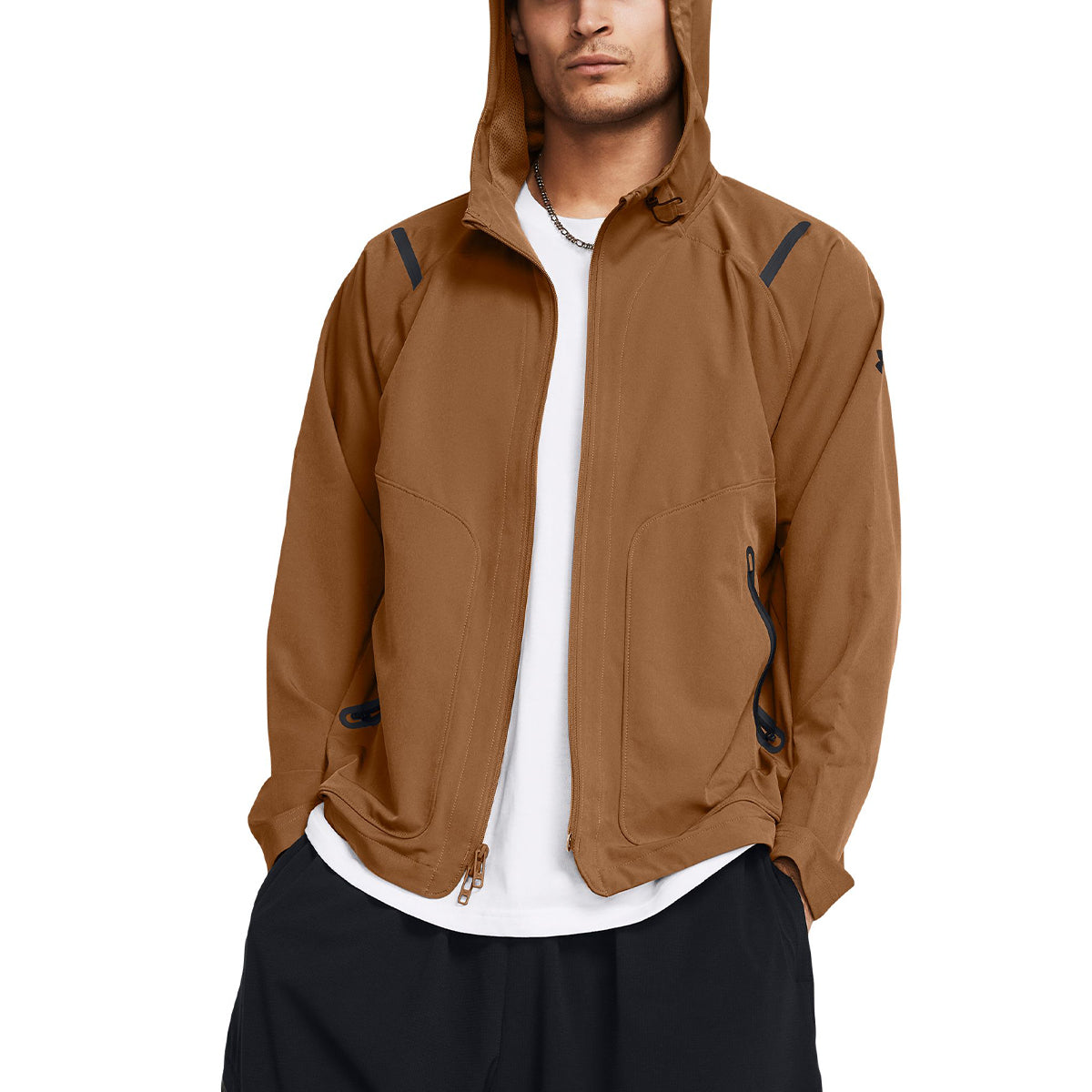 Chaqueta Training Hombre Color Café-1