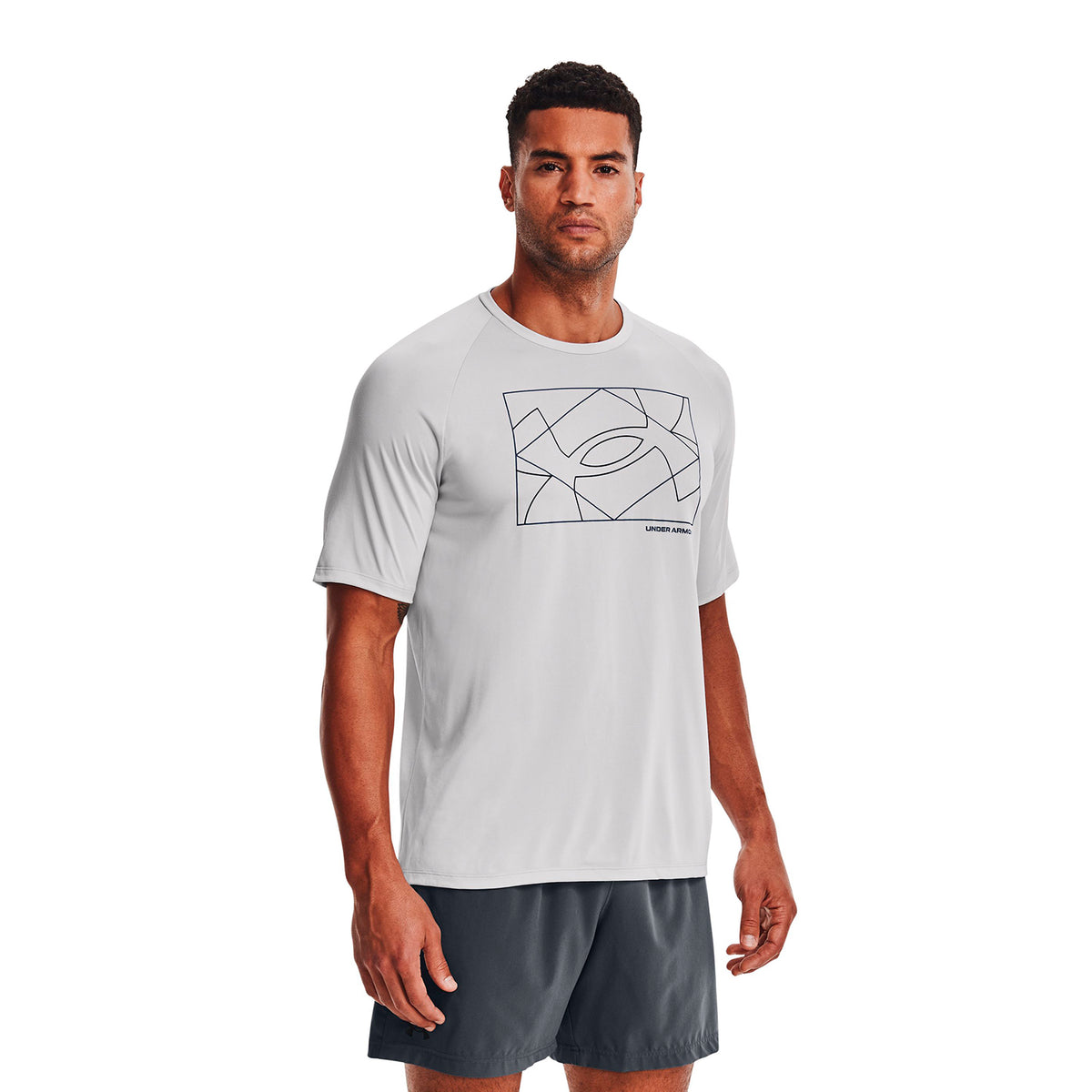 Camiseta Fútbol Hombre Color Gris-3