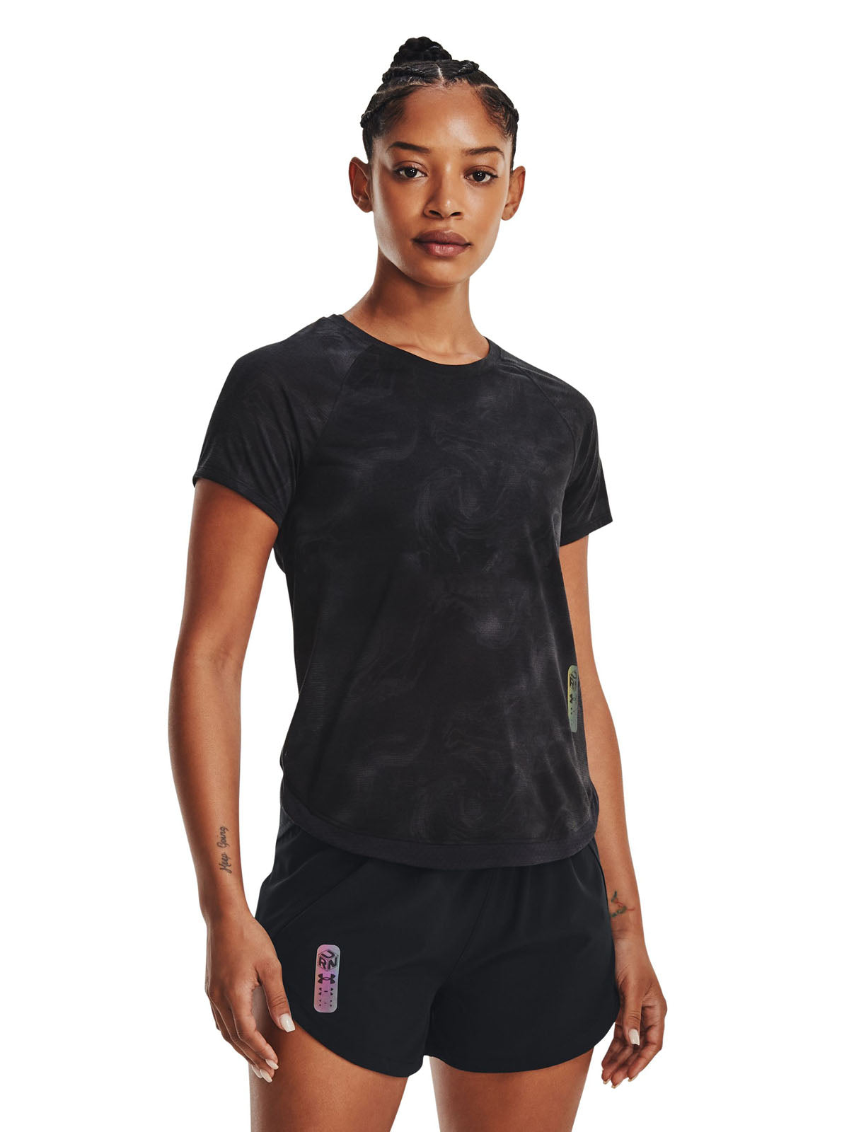 Camiseta Running Mujer Color Negro-3