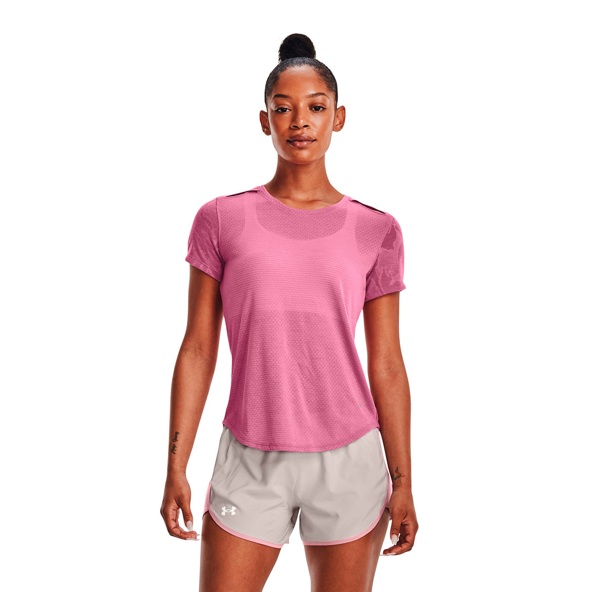 Camiseta Running Mujer Color Rosado-3