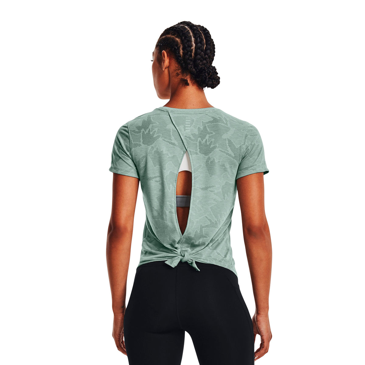 Camiseta Running Mujer Color Verde-3