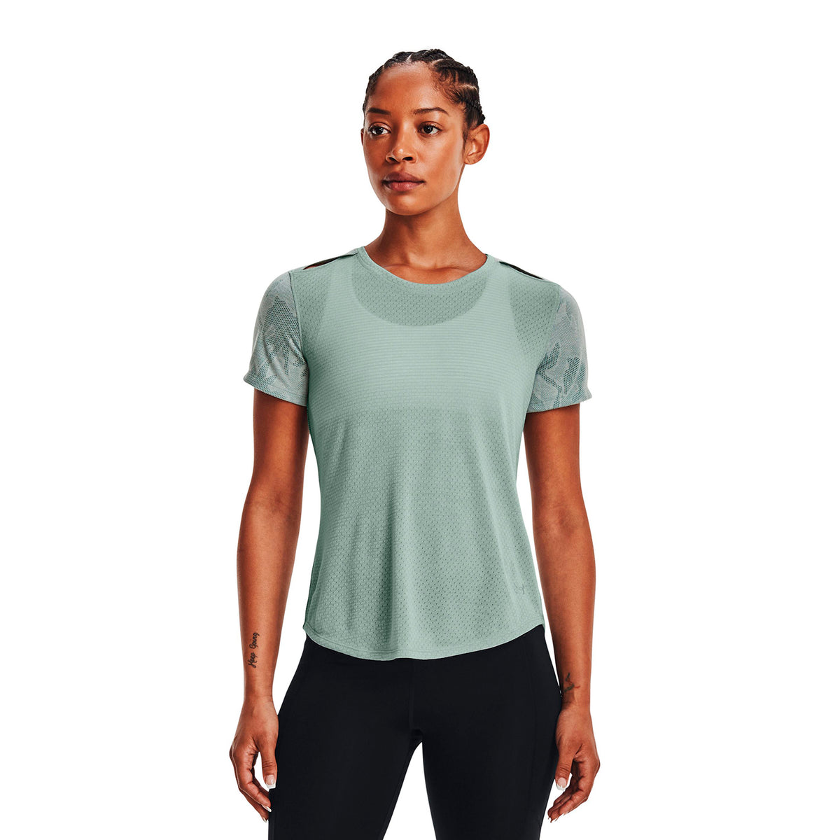 Camiseta Running Mujer Color Verde-4