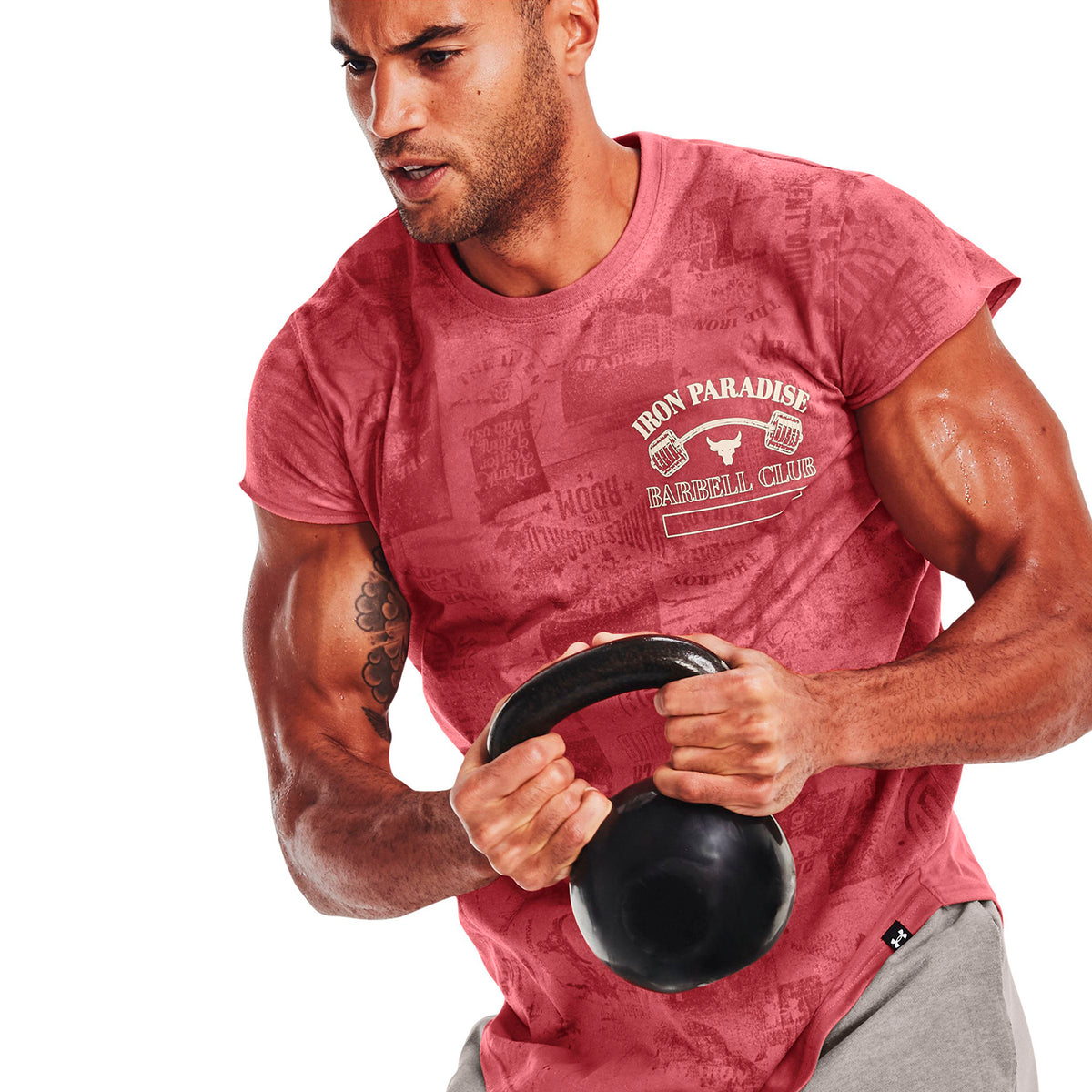 Camiseta Training Hombre Color Rosado-3