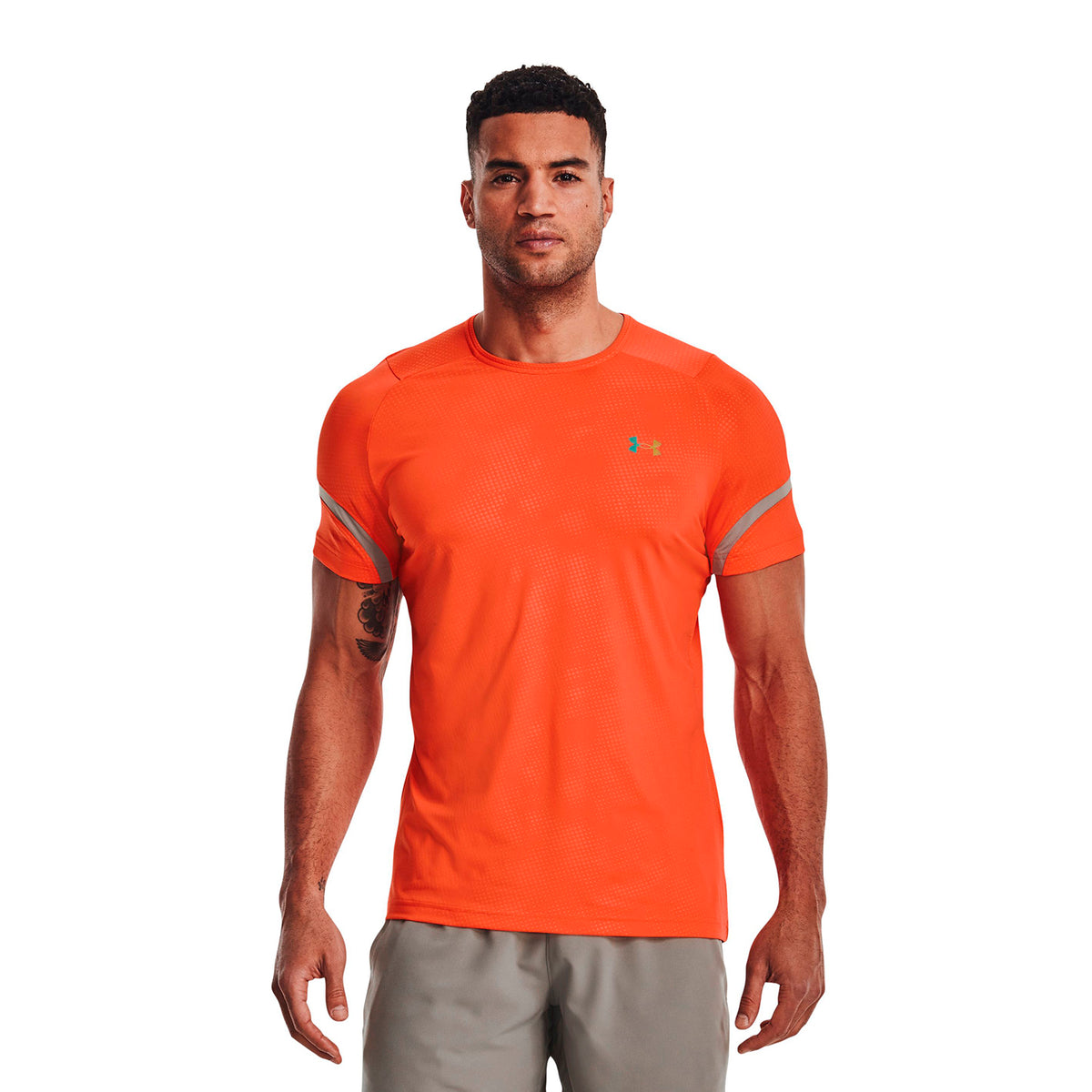 Camiseta Fútbol Hombre Color Naranja-3