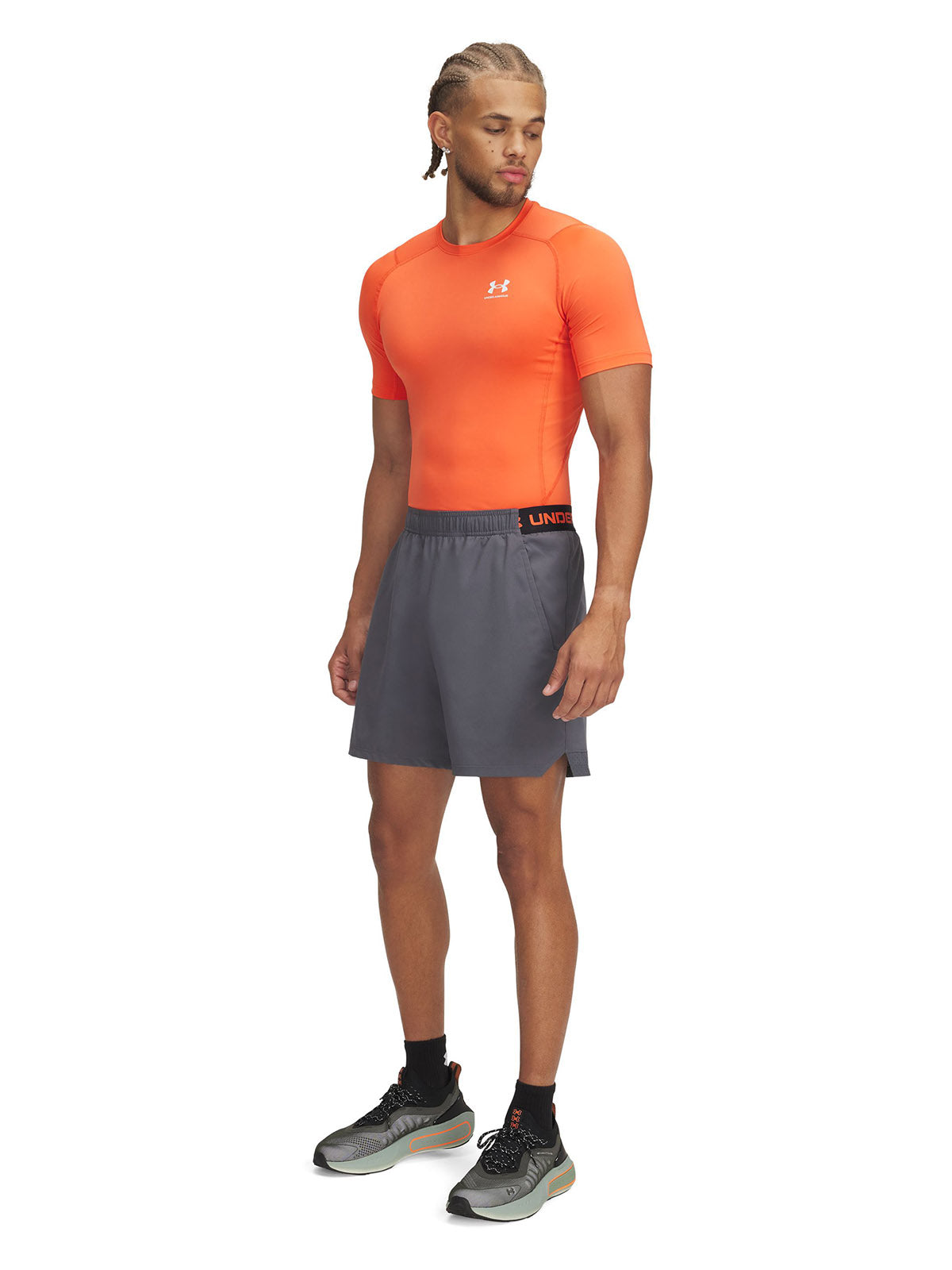 Short Training Hombre Color Gris-3