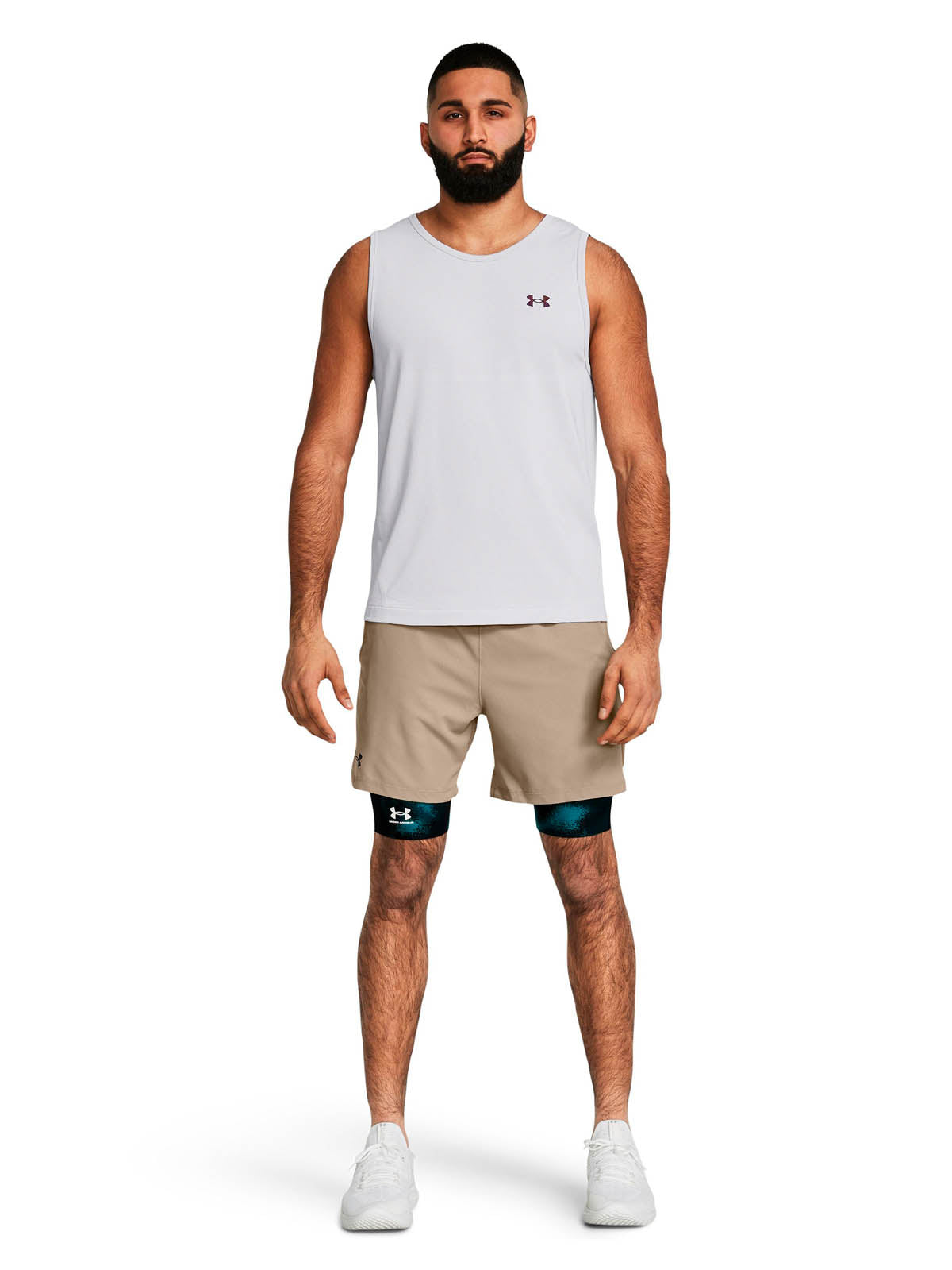 Short Training Hombre Color Café-5
