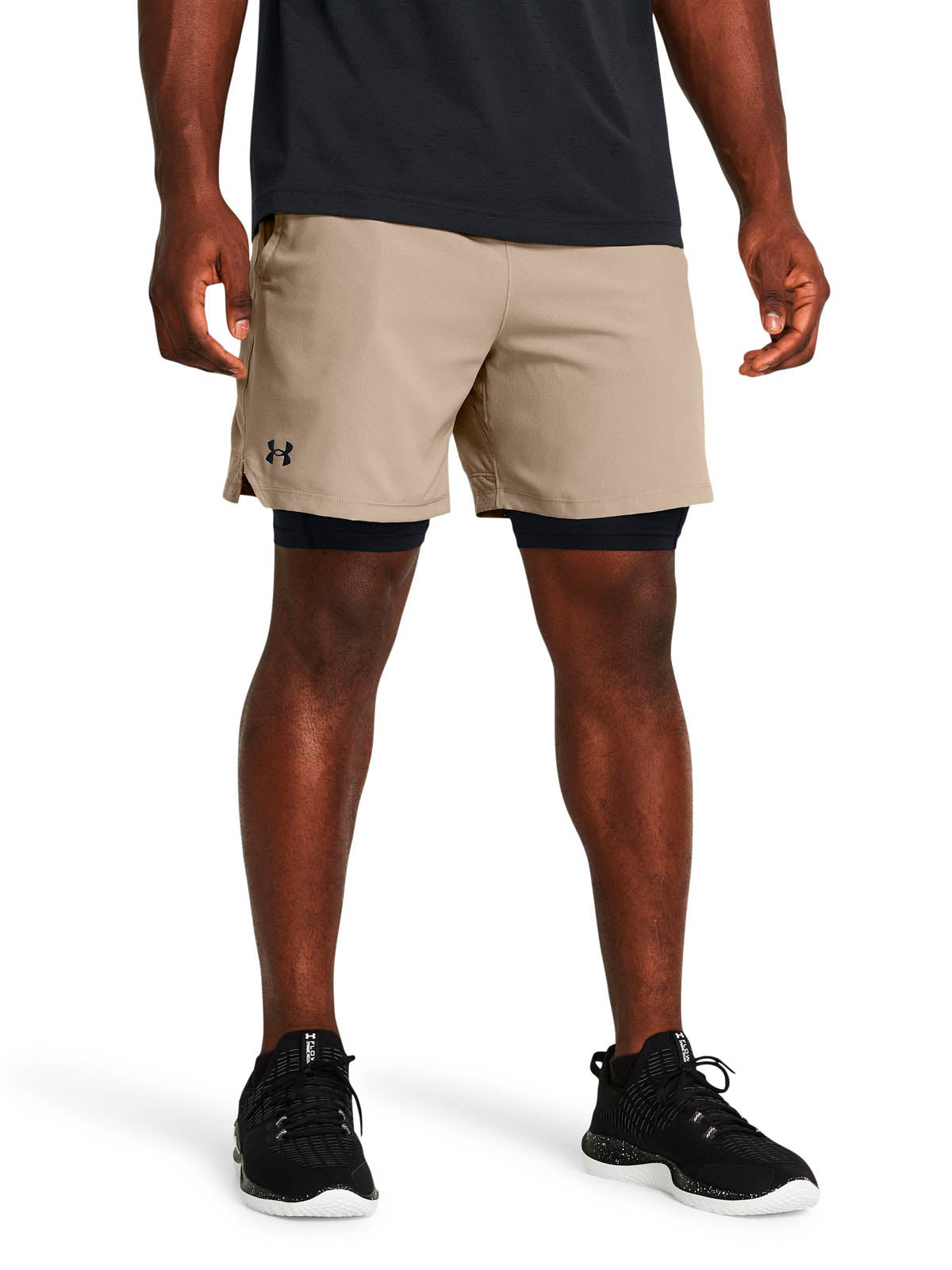 Short Training Hombre Color Café-3