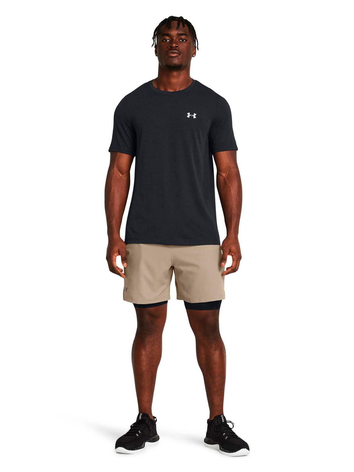 Short Training Hombre Color Café-5