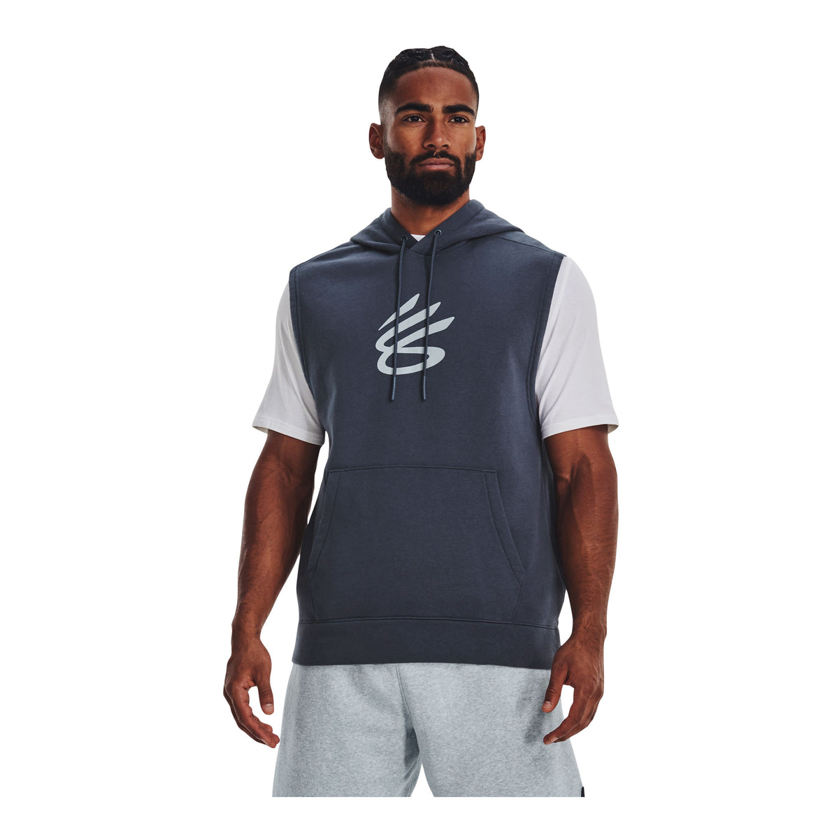 Buzo Basketball Hombre Color Gris-3