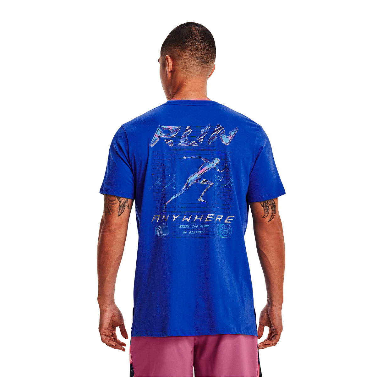 Camiseta Running Hombre Color Azul-4