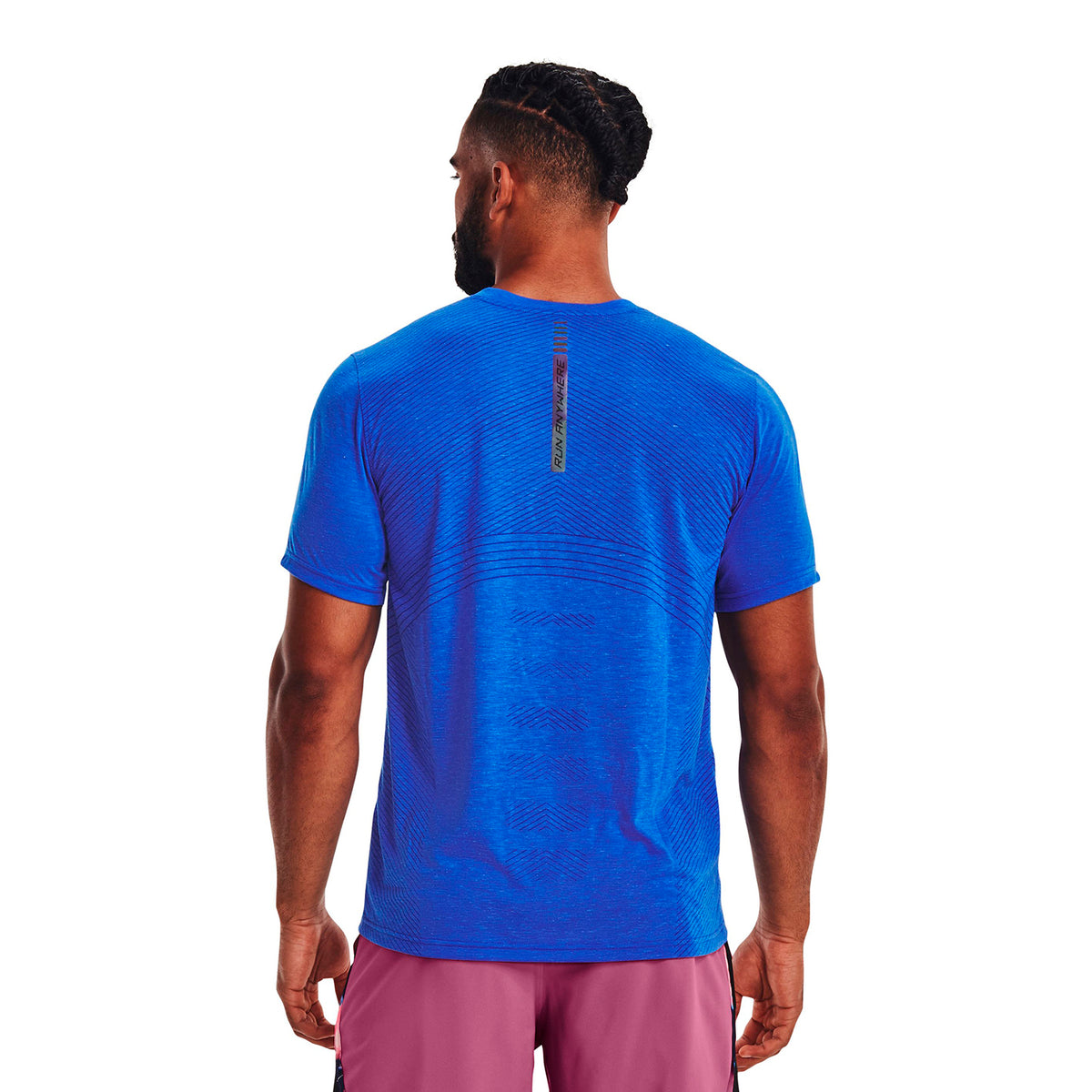 Camiseta Running Hombre Color Azul-4