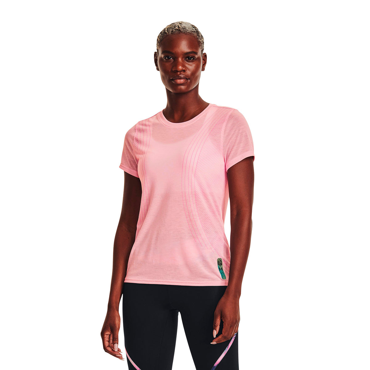 Camiseta Running Mujer Color Rosado-3