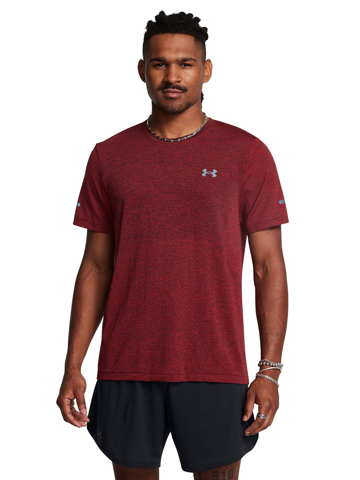 Camiseta Running Hombre Color Rojo-3