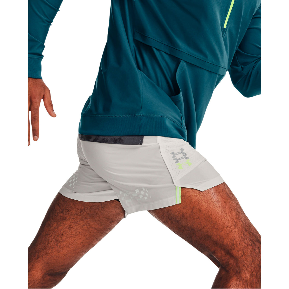 Short Running Hombre Color Gris-3