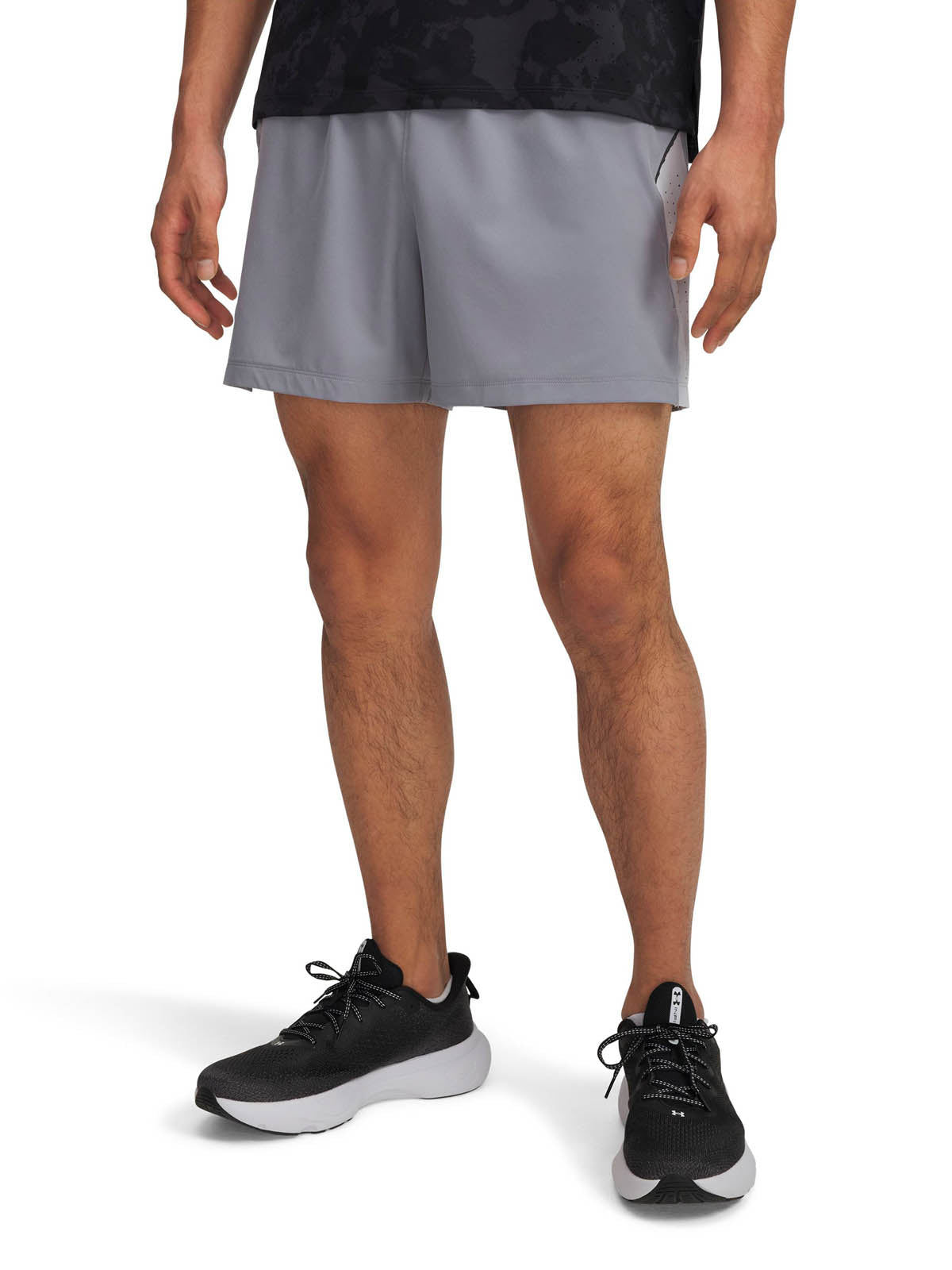 Short Running Hombre Color Gris-1