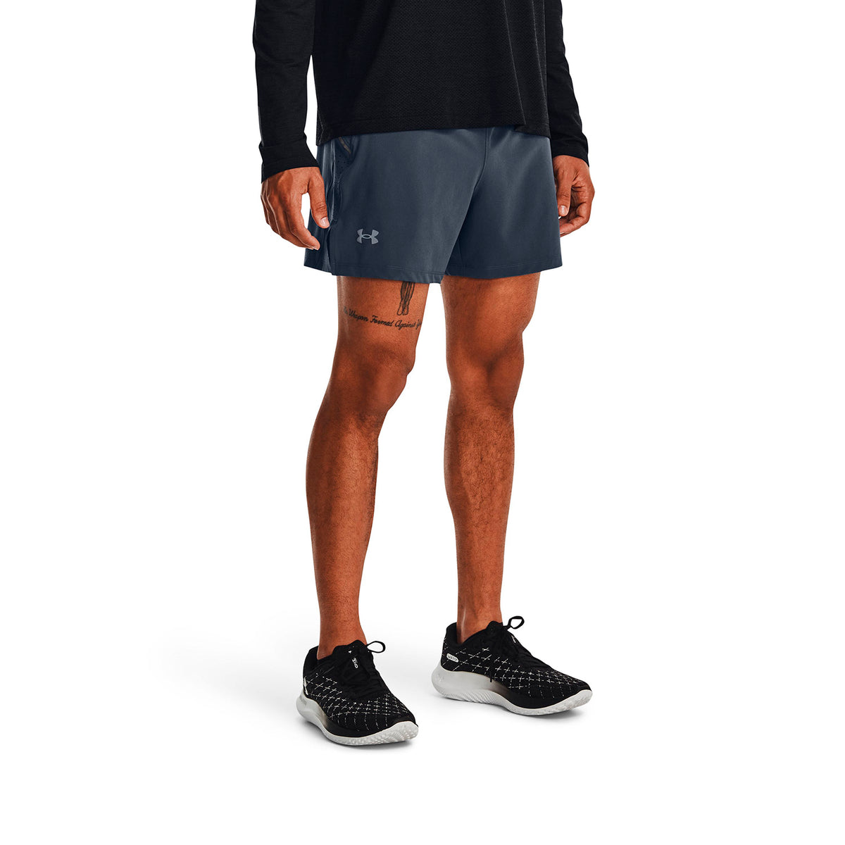 Short Running Hombre Color Gris-3