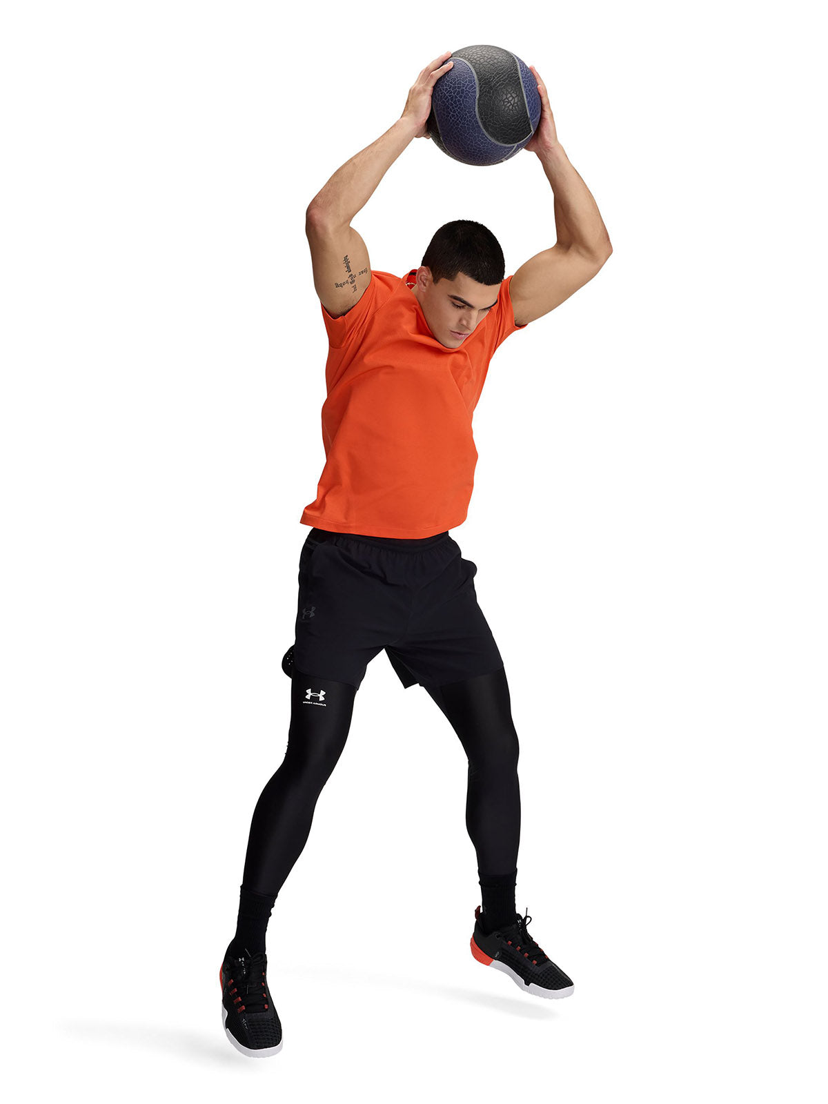 Camiseta Training Hombre Color Naranja-3