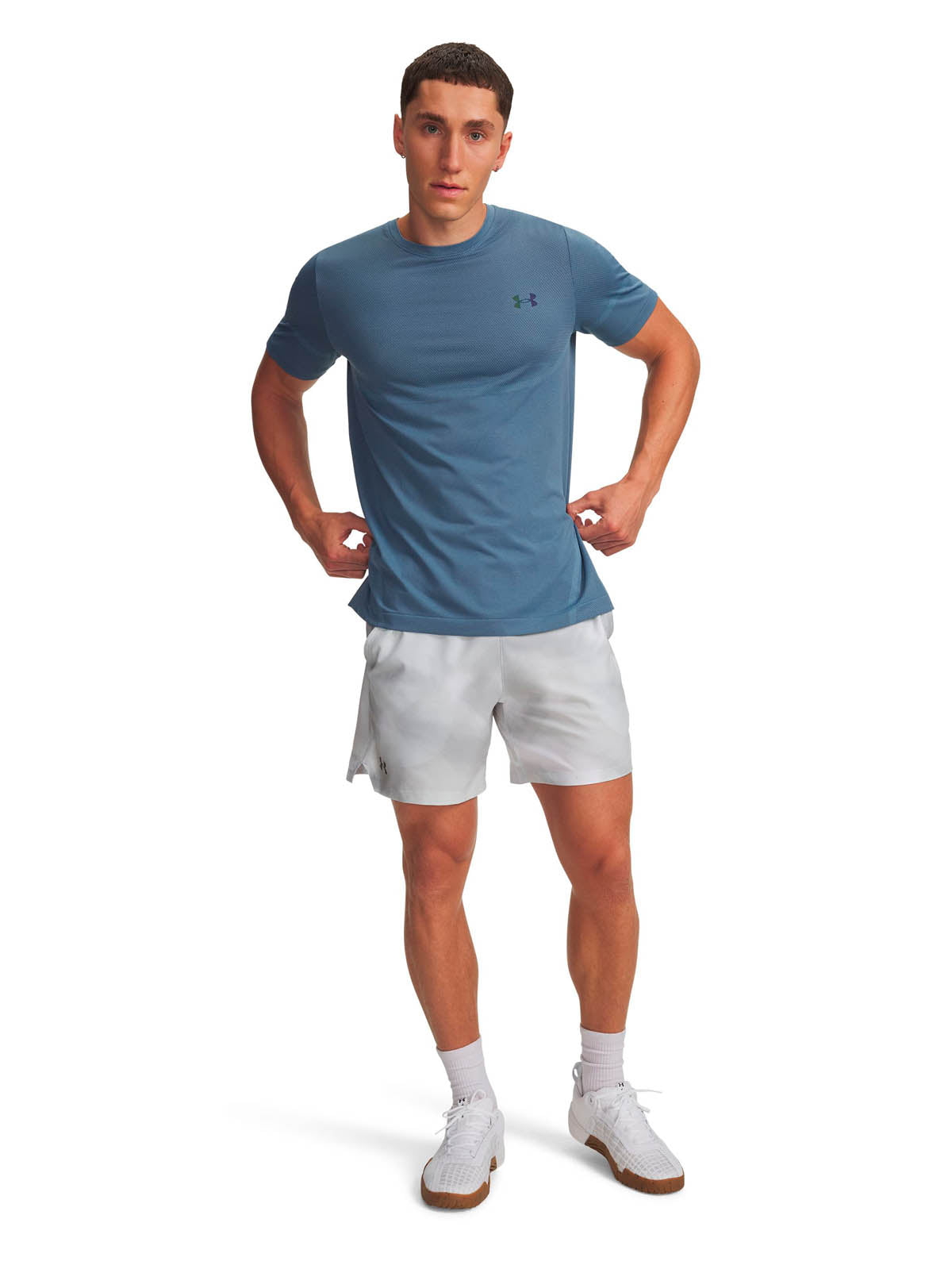 Short Training Hombre Color Gris-3