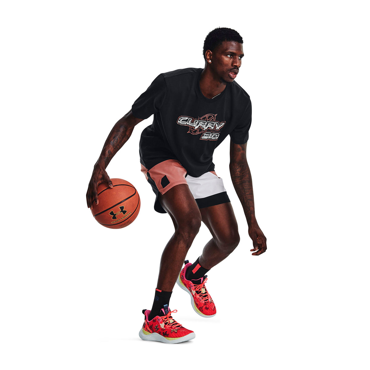 Camiseta Basketball Hombre Color Negro-3