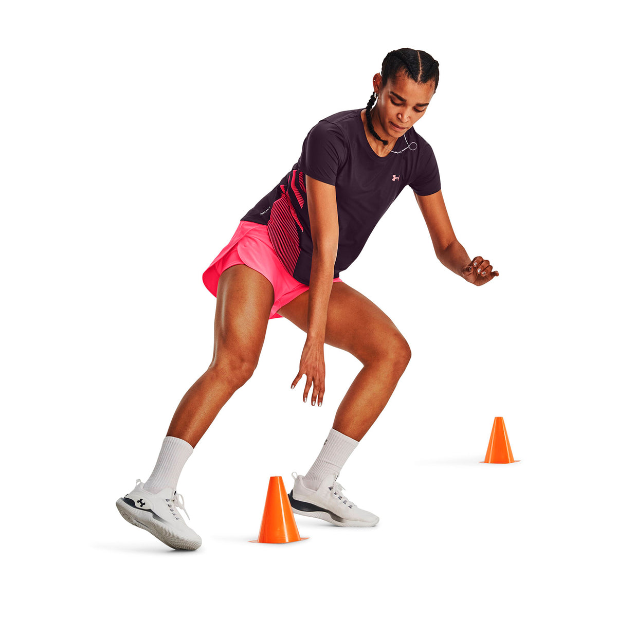Short Fútbol Mujer Color Rosado-3