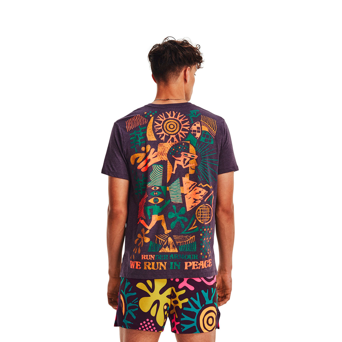 Camiseta Running Hombre Color Morado-3