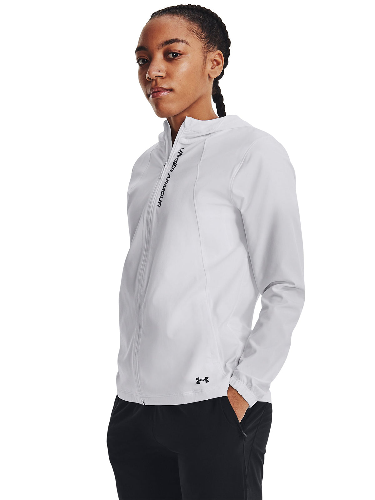 Chaqueta Running Mujer Color Blanco-3