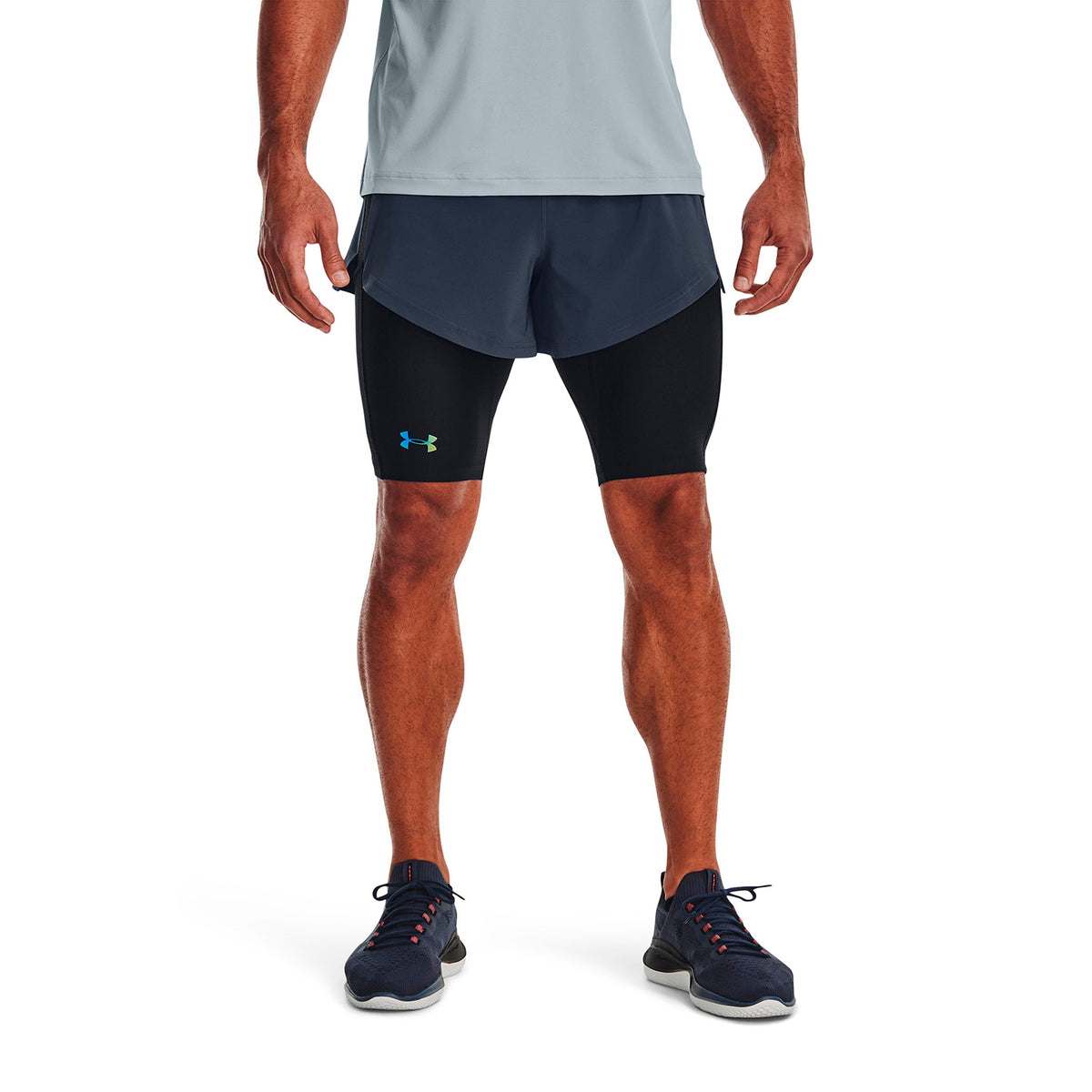 Short Training Hombre Color Gris-3
