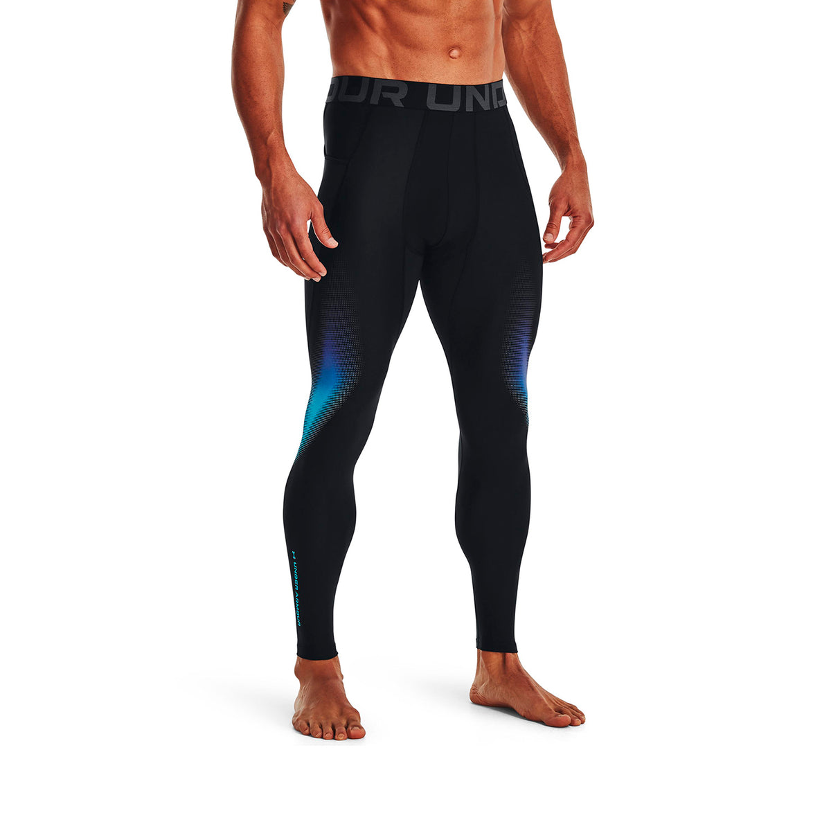 Leggings Fútbol Hombre Color Negro-3
