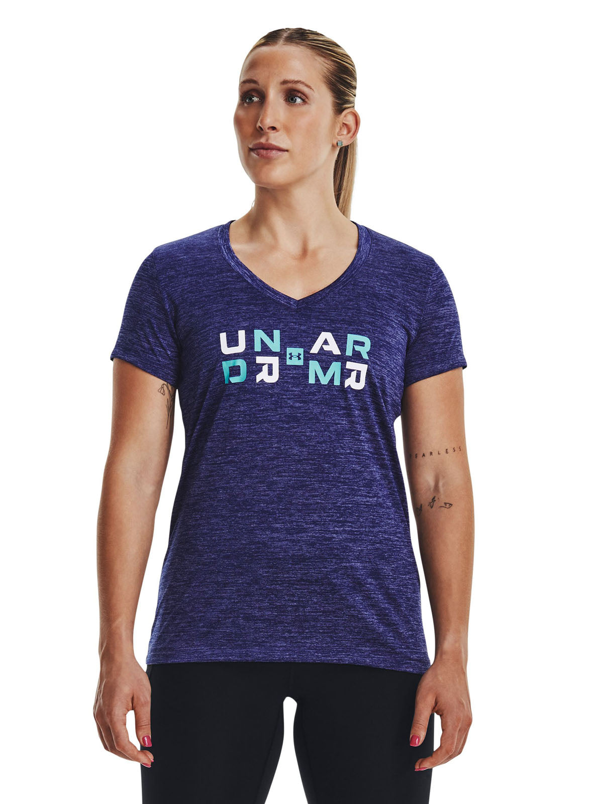 Camiseta Training Mujer Color Azul-3